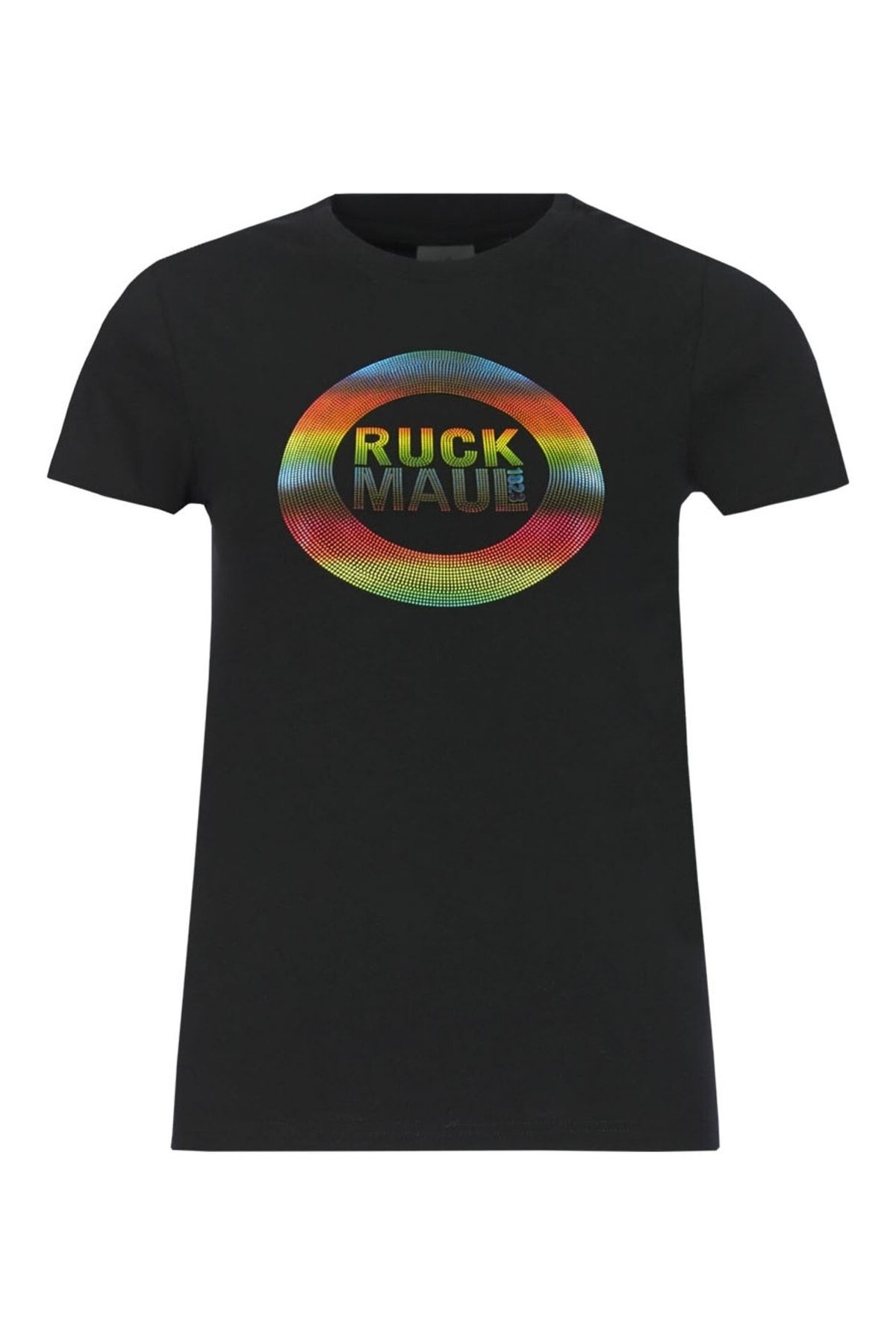 Ruck & Maul Kadın Tişört 23608 9000 - Siyah