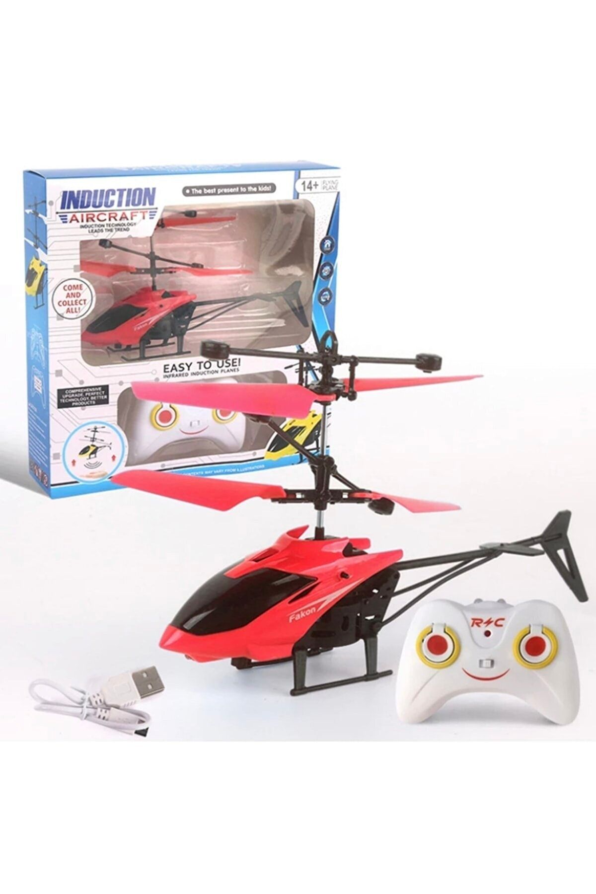 BULDUK Işıklı Şarjlı Uçan Uzaktan Kumandalı Helikopter Sonic I/r Control