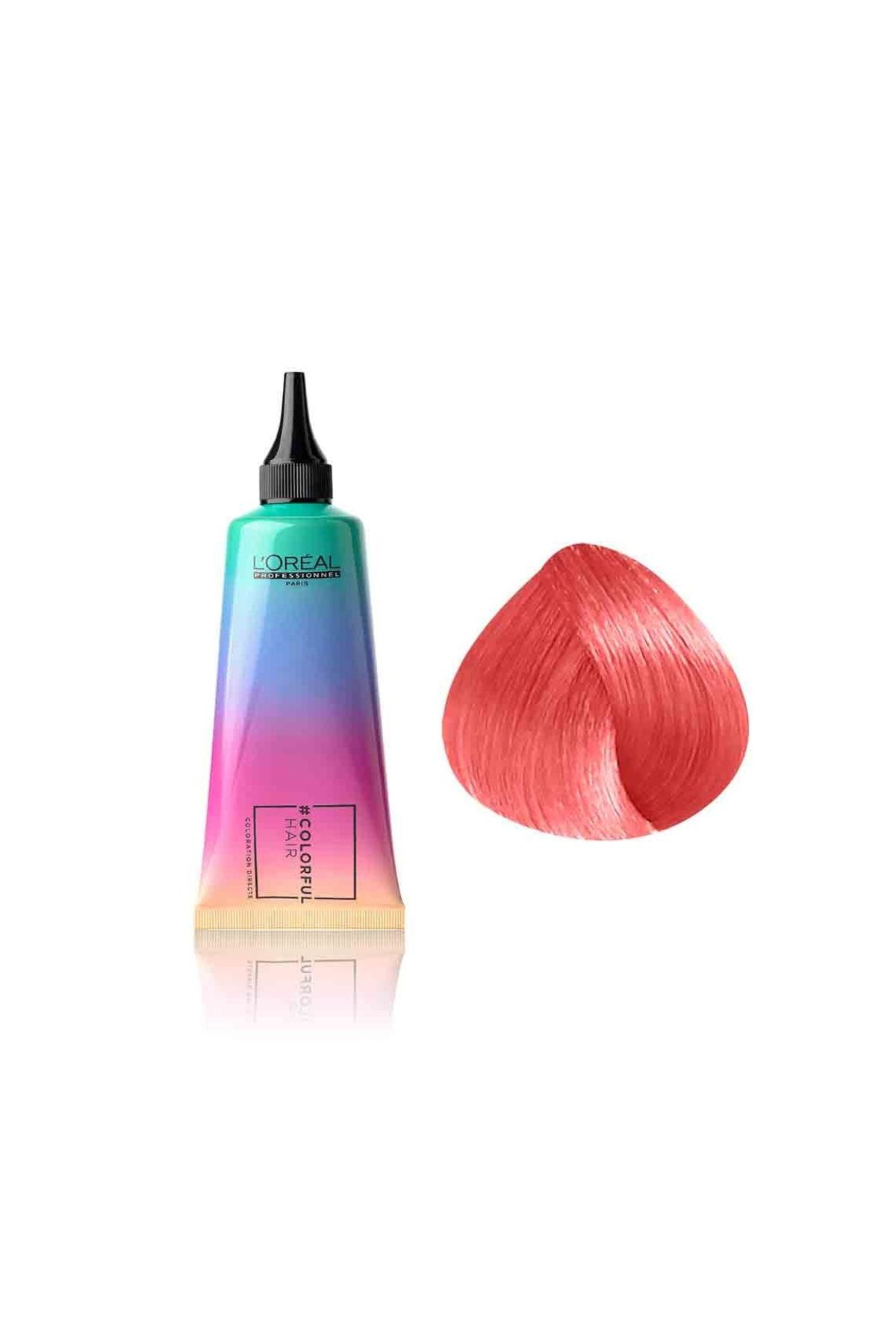 L'oreal Professionnel Colorful Hair Sunset Coral Orange Defined Semi Permament Ammonia Free Hair Color Cream 90ml