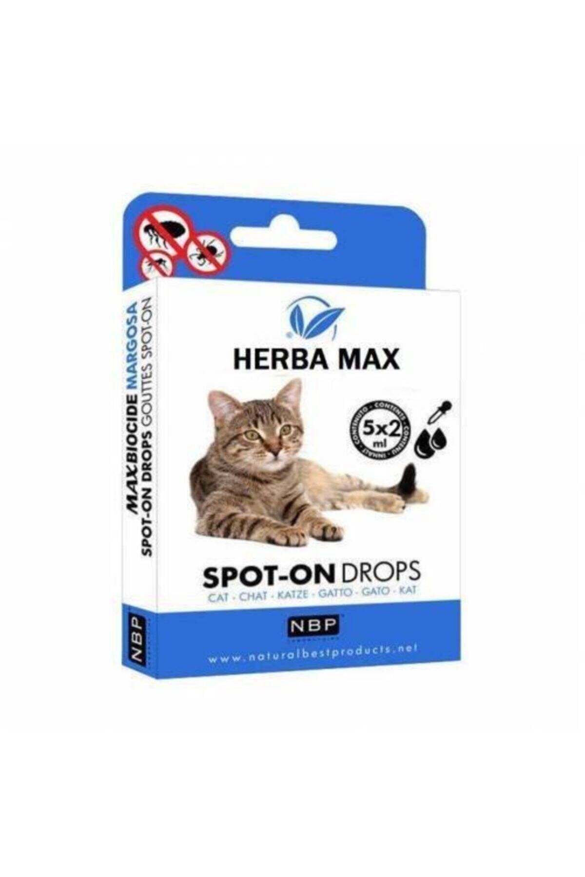 Max Biocide Herba Bitkisel Kedi Bakım 5x2ml.