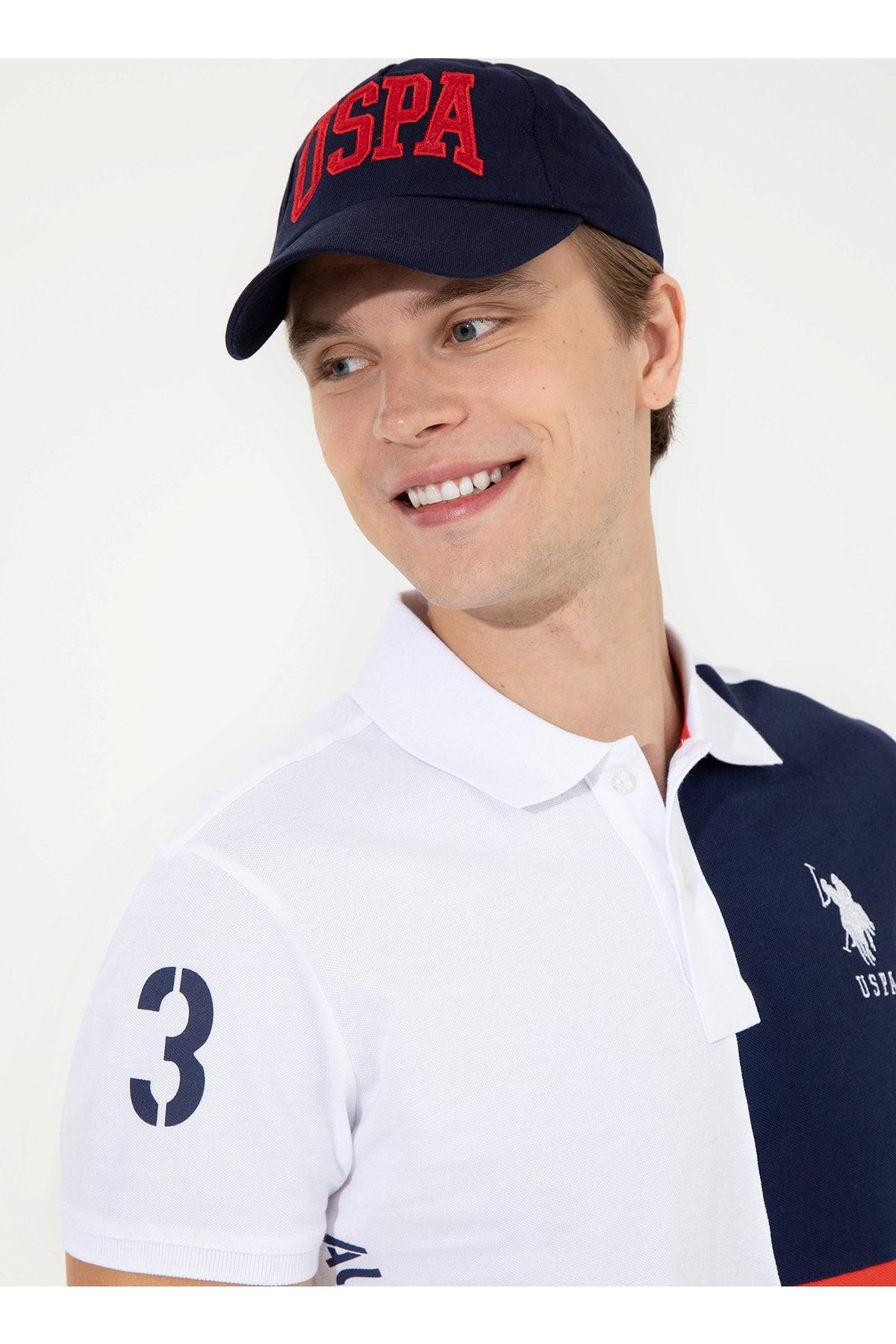 U.S. Polo Assn. Polo Yaka Beyaz Erkek Polo T-shirt T-mıyaza