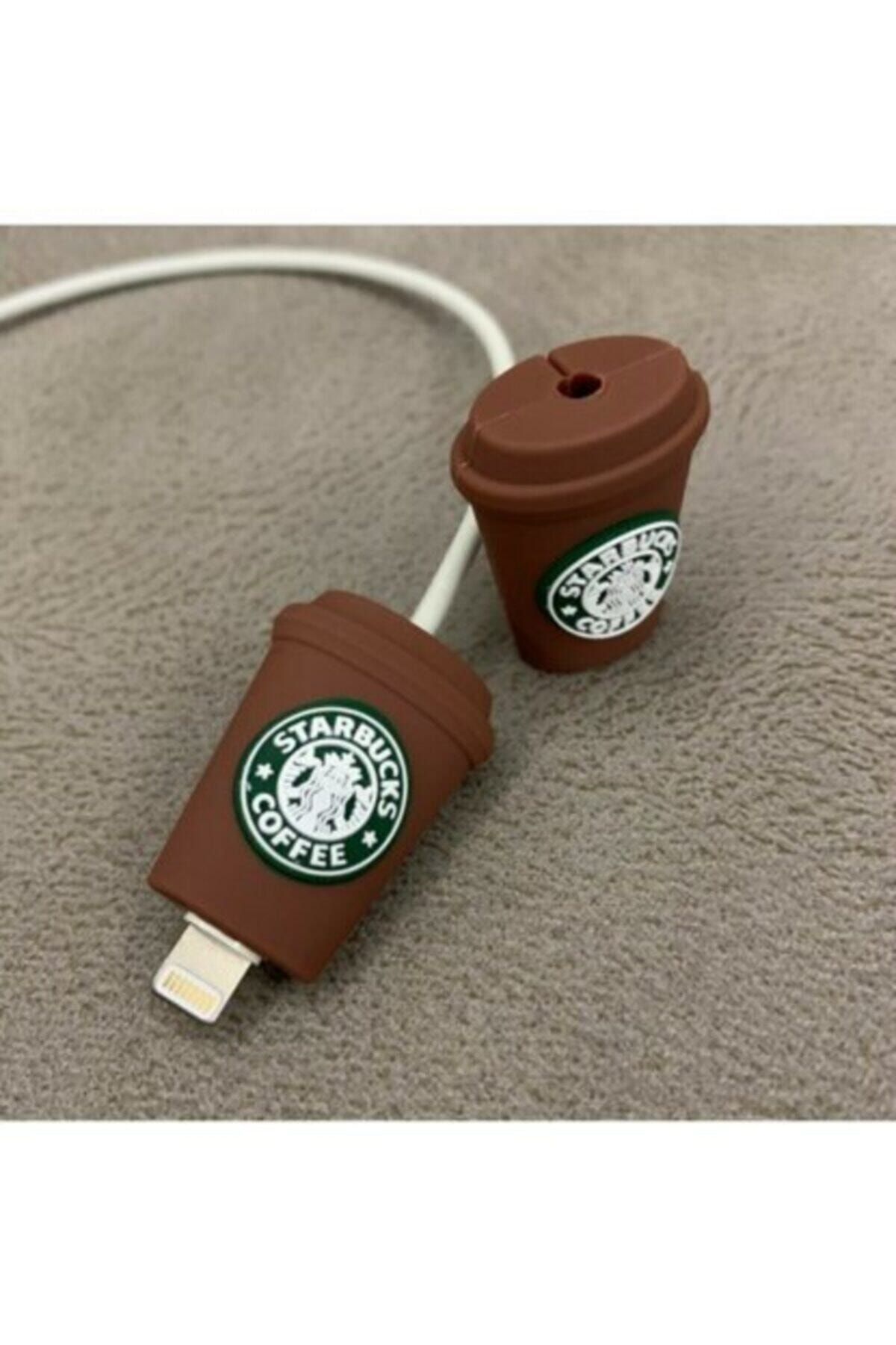 MY MÜRDÜM Şarj Aleti Kulaklık Için Starbucks Kablo Koruyucu