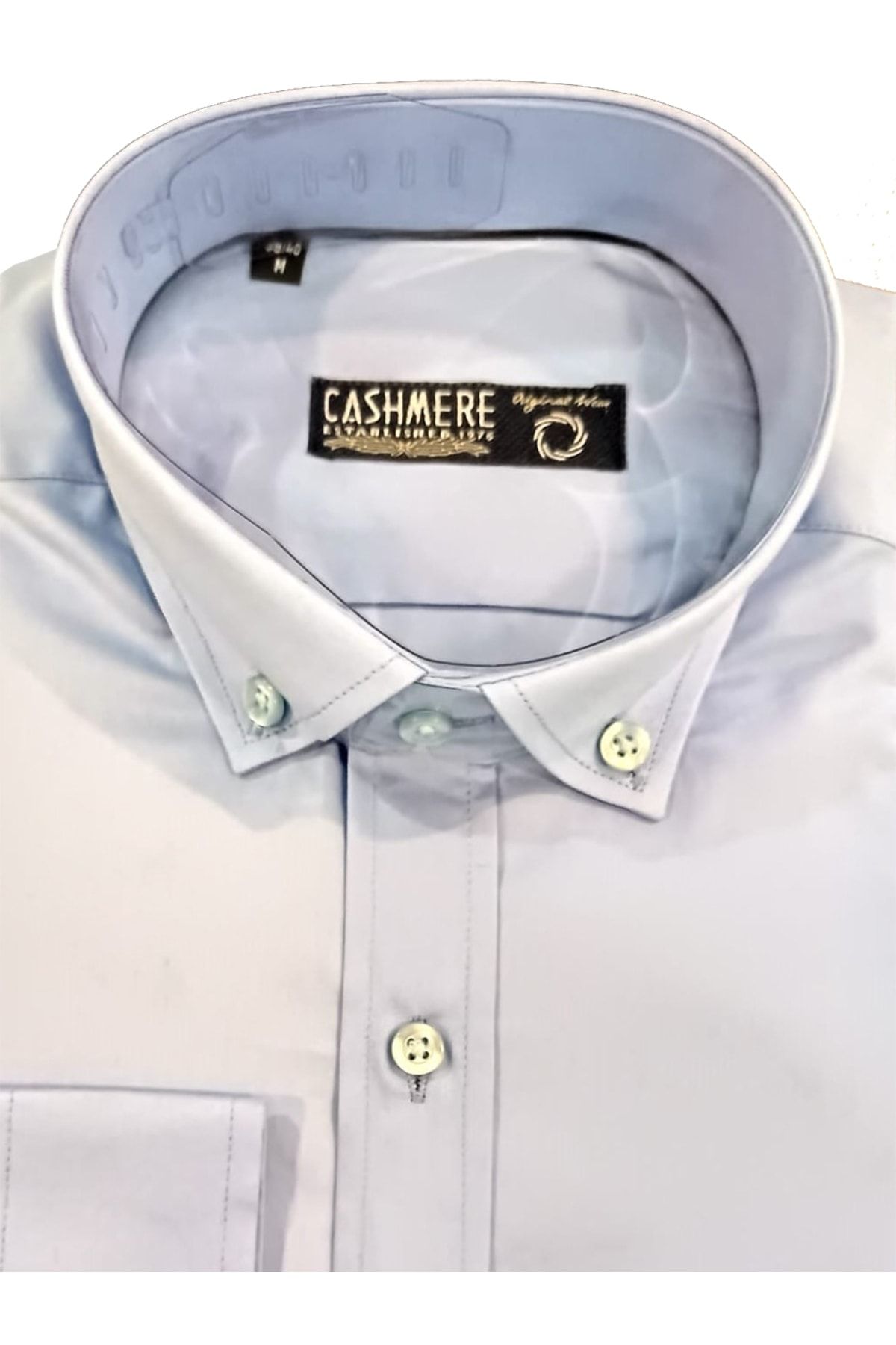 Cashmere Cotton Klasik Erkek Gömlek