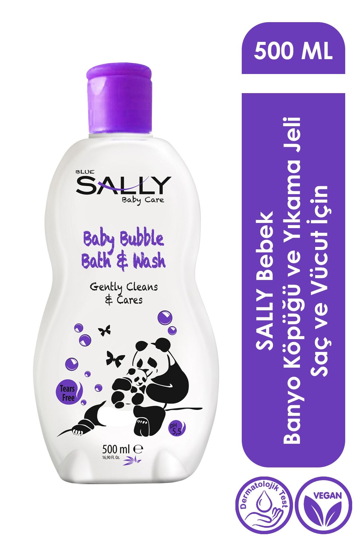 Sally Bebek Banyo Köpüğü Ve Yıkama Jeli - Aloe Vera Özlü - Saç Ve Vücut - 500 ml
