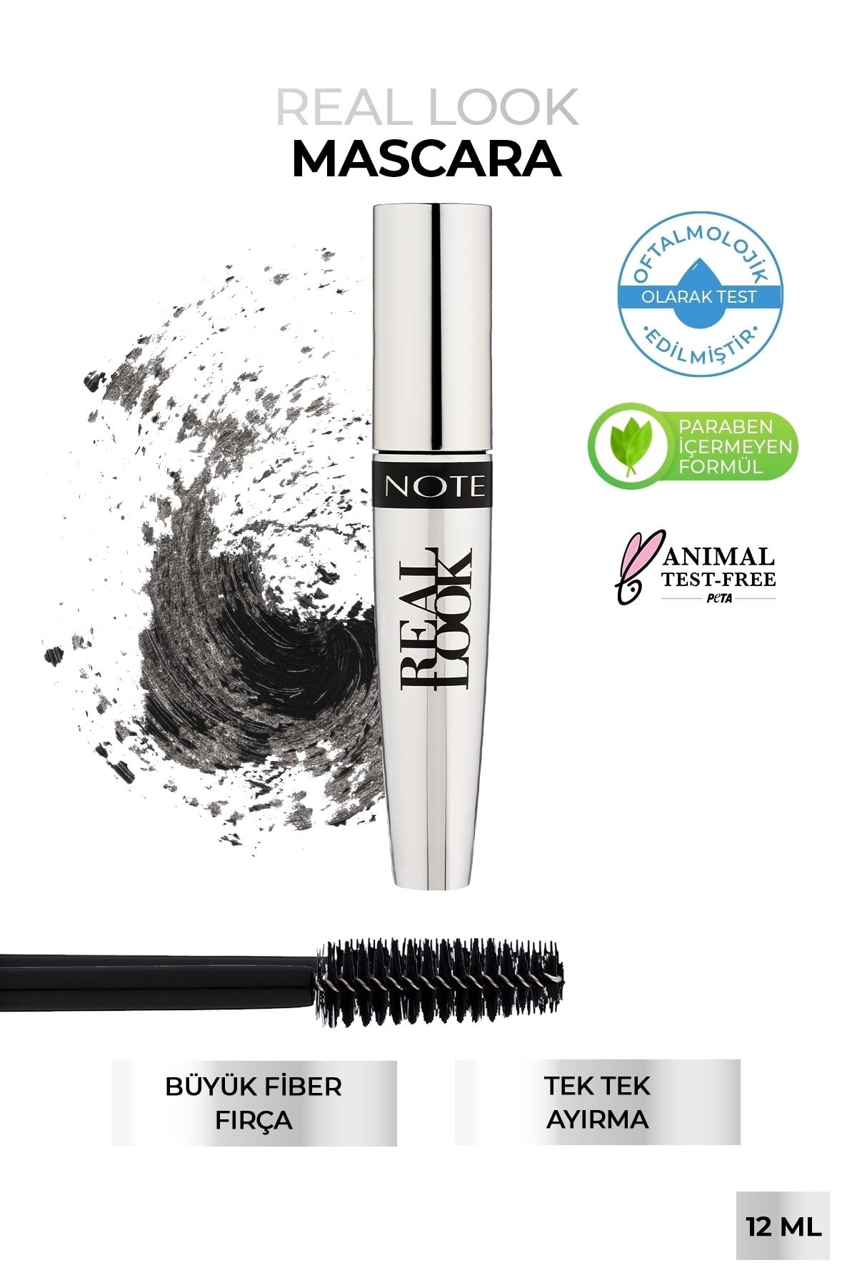Note Cosmetics Real Look Maskara Uzunluk Ve Belirginlik Etkili