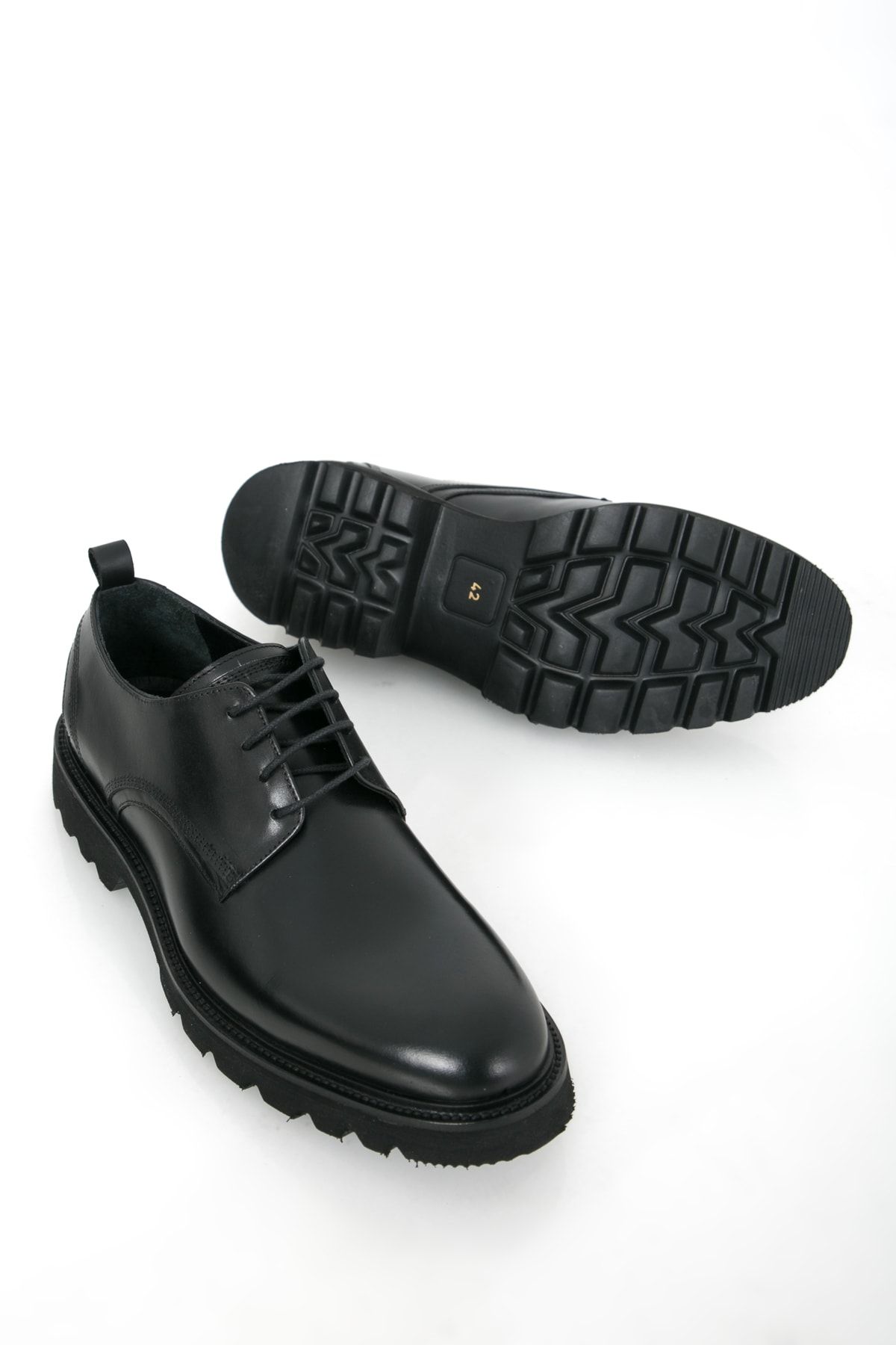 GERARDO AYAKKABI Siyah Erkek Hakiki Deri Klasik Ayakkabı