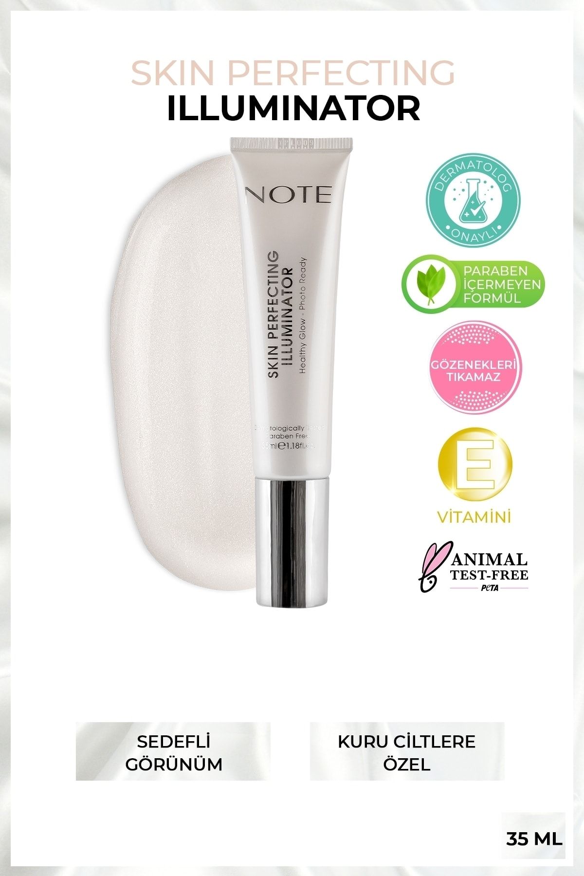 Note Cosmetics Skin Perfecting Illuminator Aydınlatıcı Makyaj Bazı