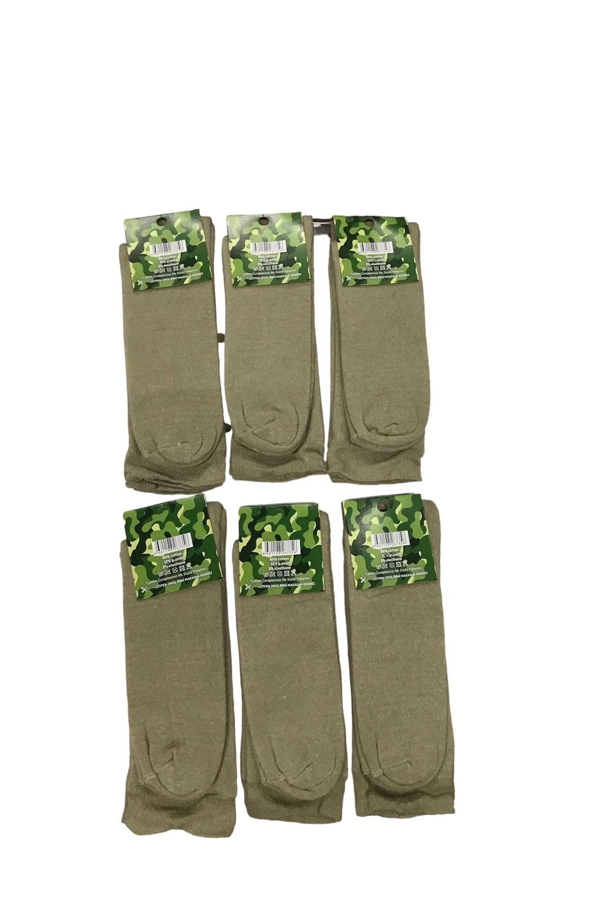 Açıkalın askeri Malzeme Askeri Kışlık 6'lı Havlu Çorap