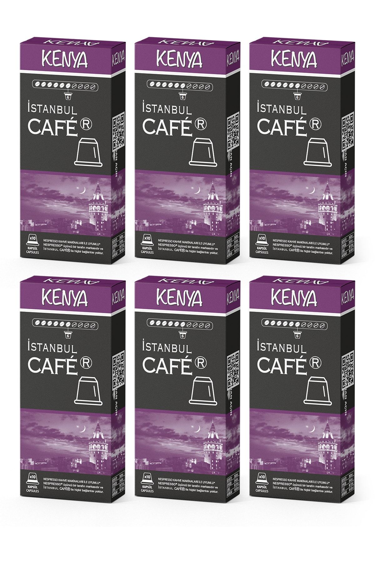 İstanbul Cafer Nespresso® Uyumlu Kapsül Kahve Kenya 60 Kapsül