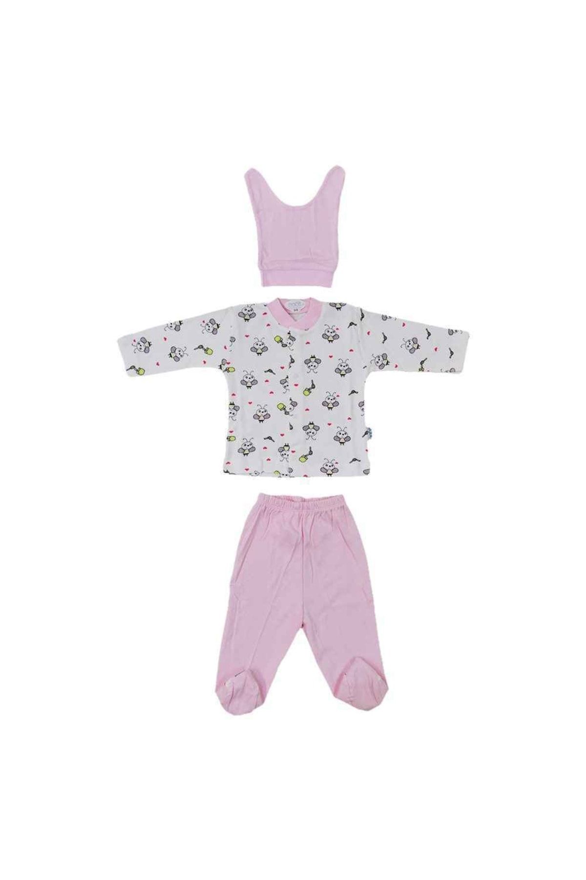Sebi Bebe Bebek Pijama Takımı Desenli Arı Baskılı