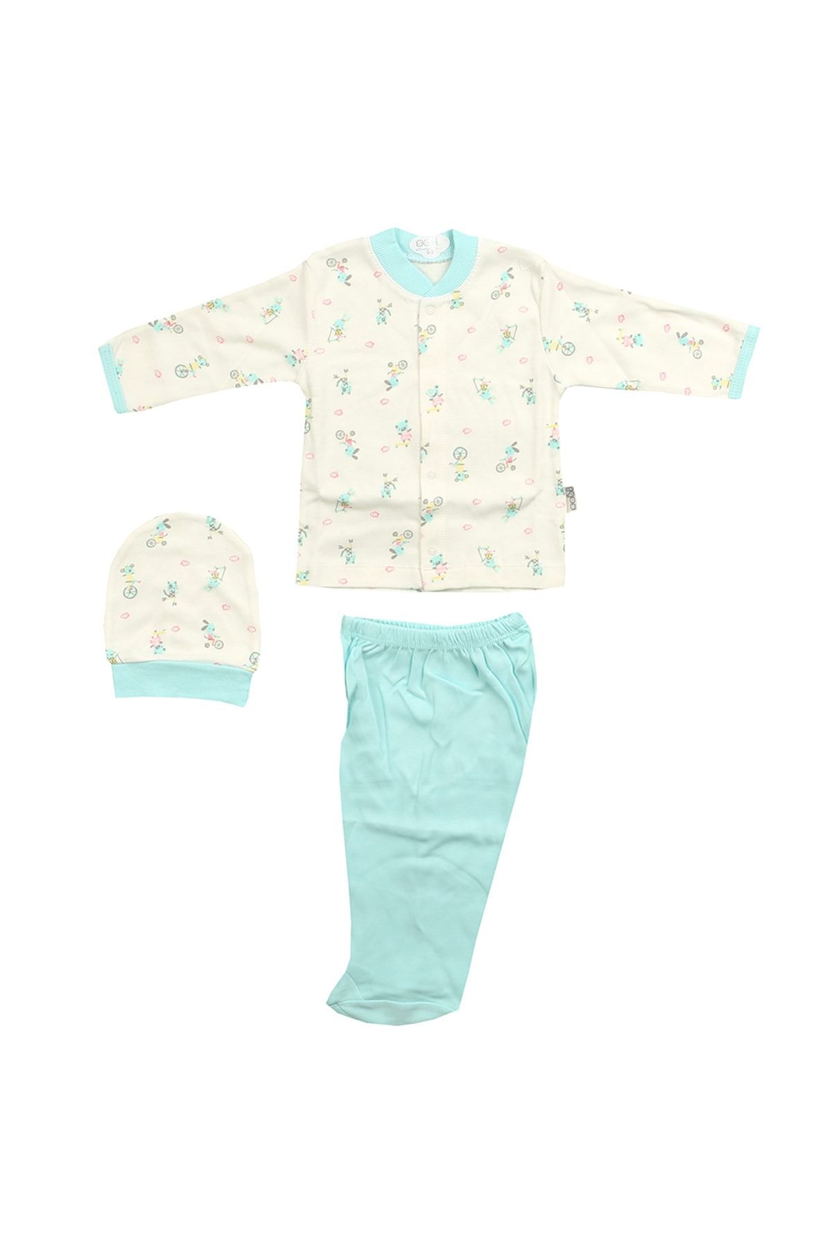 Sebi Bebe Bebek Pijama Takımı Biseklet Desenli