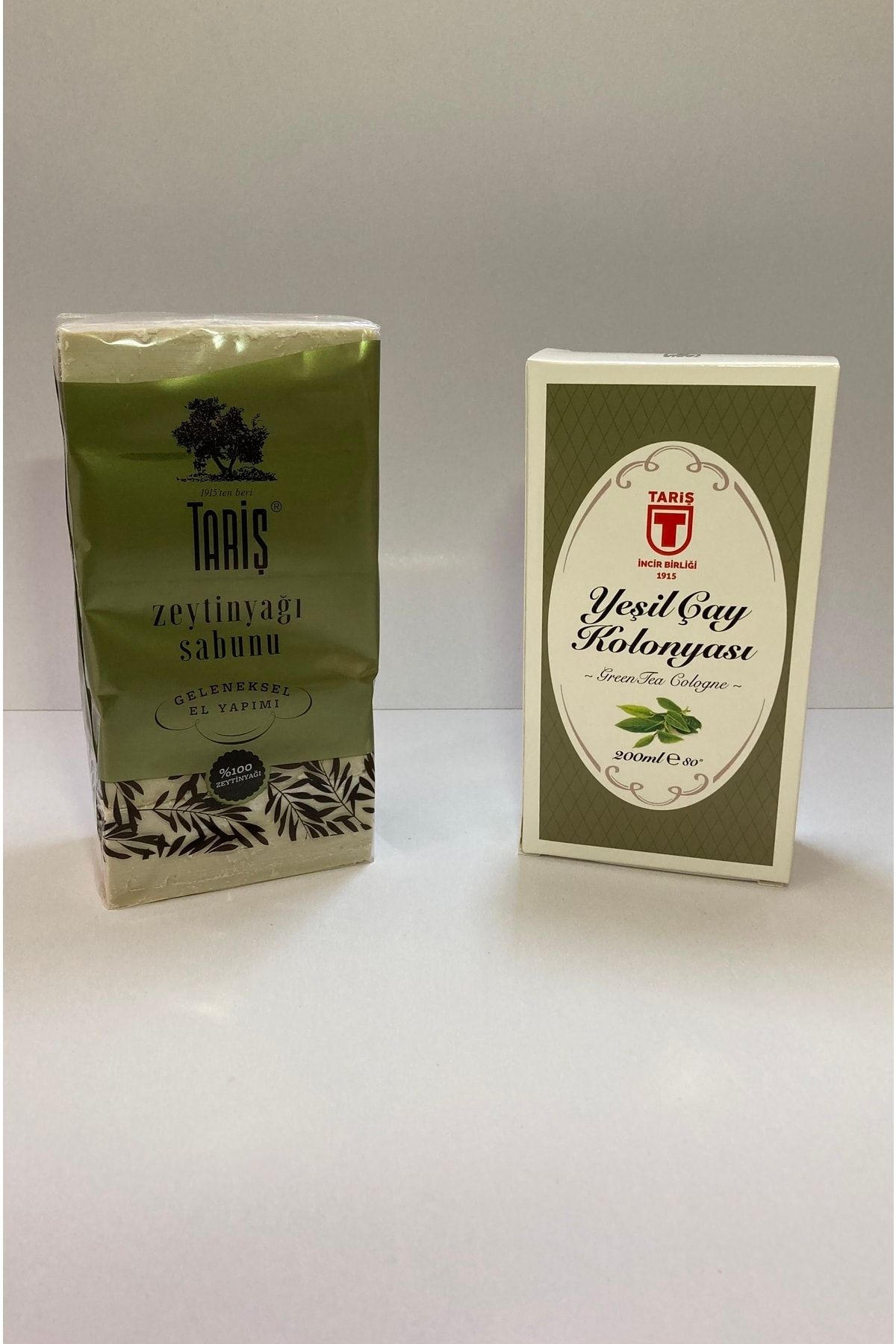 Tariş 5'li Zeytinyağlı Sabun 800 Gram Ve Yeşil Çay Kolonya 200 ml