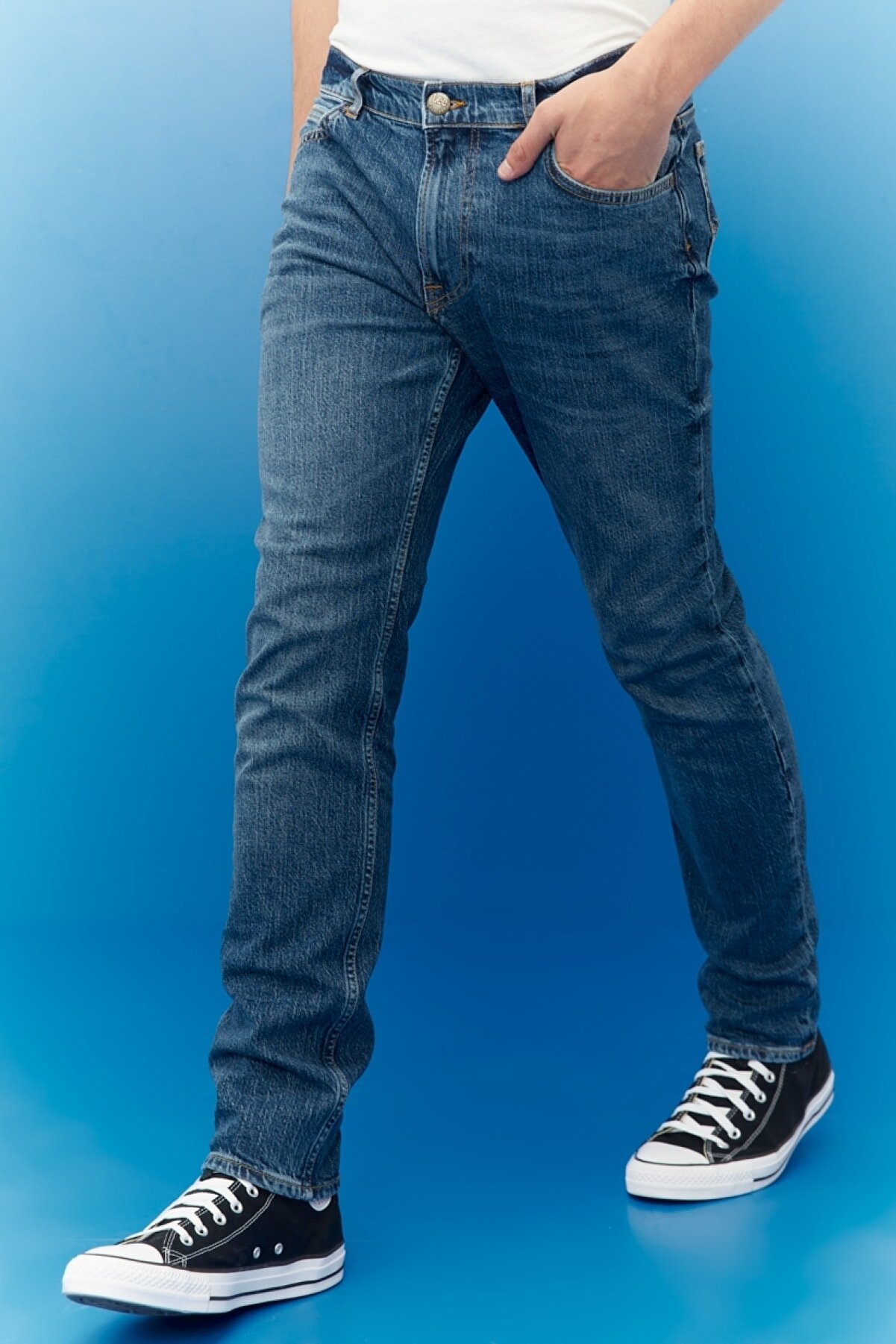 Lee Rider Slim Fit Normal Bel Denim Esnek Jean Kot Pantolon