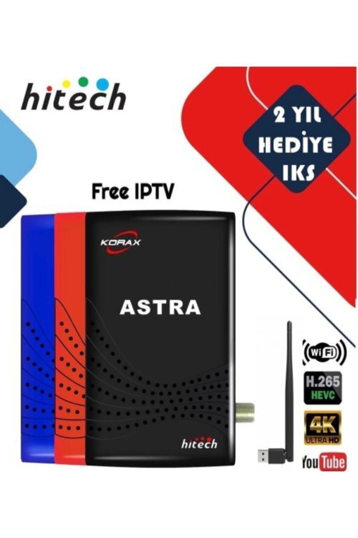 HiTech Korax Hıtech Astra Full HD Çanaklı Çanaksız Uydu Alıcı WİFİ Anten Hediyeli