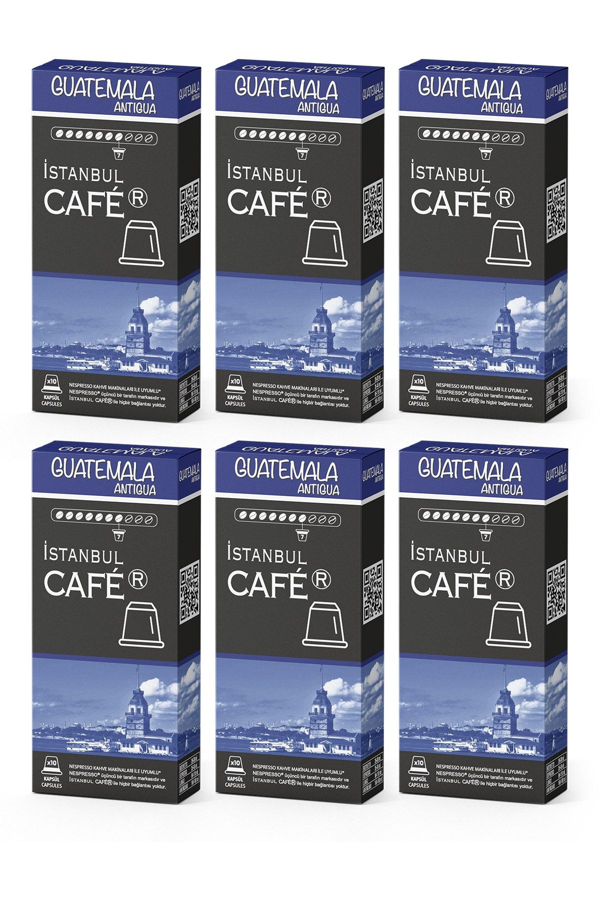 İstanbul Cafer Nespresso® Uyumlu Kapsül Kahve Guatemala 60 Kapsül