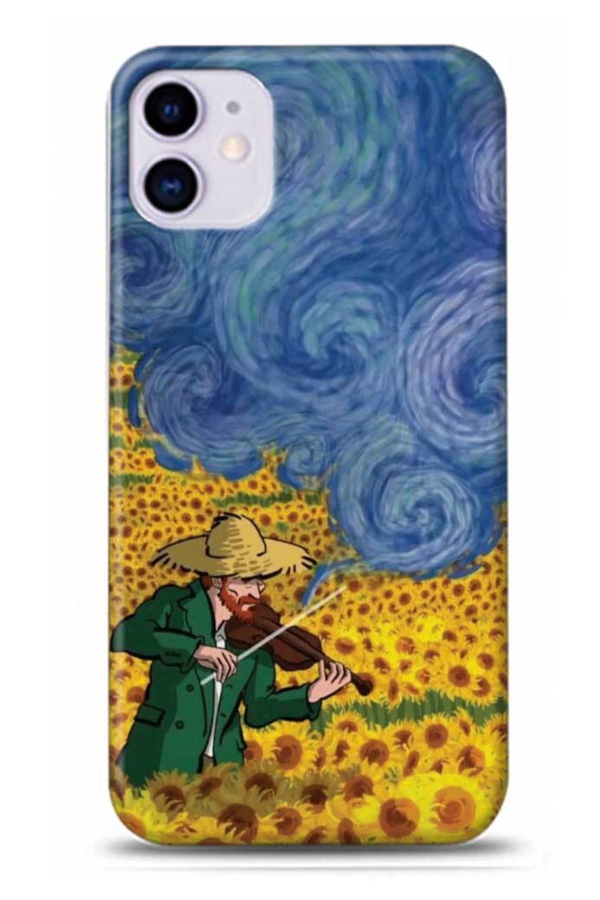 Marselit Iphone 11 Uyumlu Vincent Van Gogh Tasarımlı Telefon Kılıfı