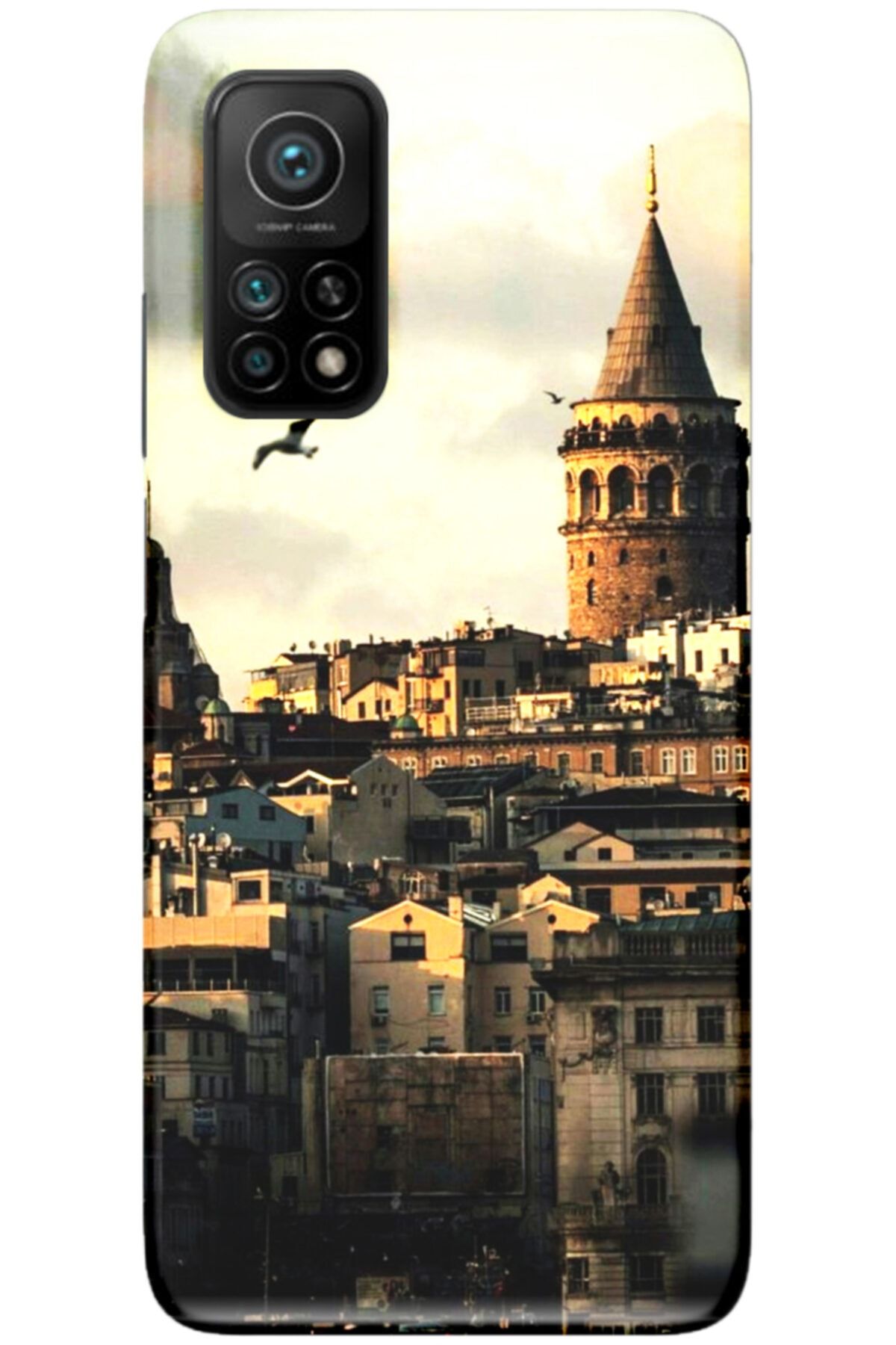 Turkiyecepaksesuar Xiaomi Mi 10t Pro Uyumlu Desenli Kılıf + Temperli Ekran Koruyucu Cam