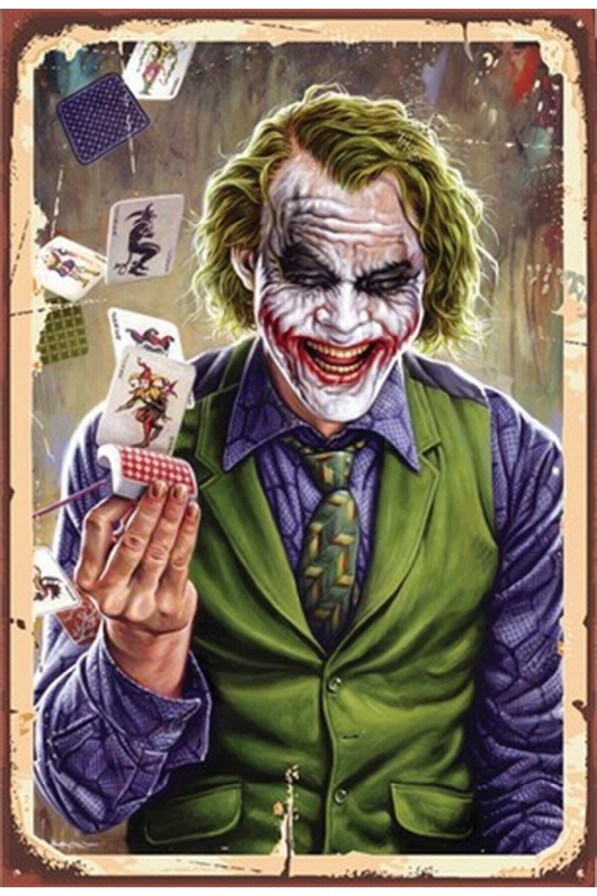Hayal Poster Joker Ahşap Retro Poster