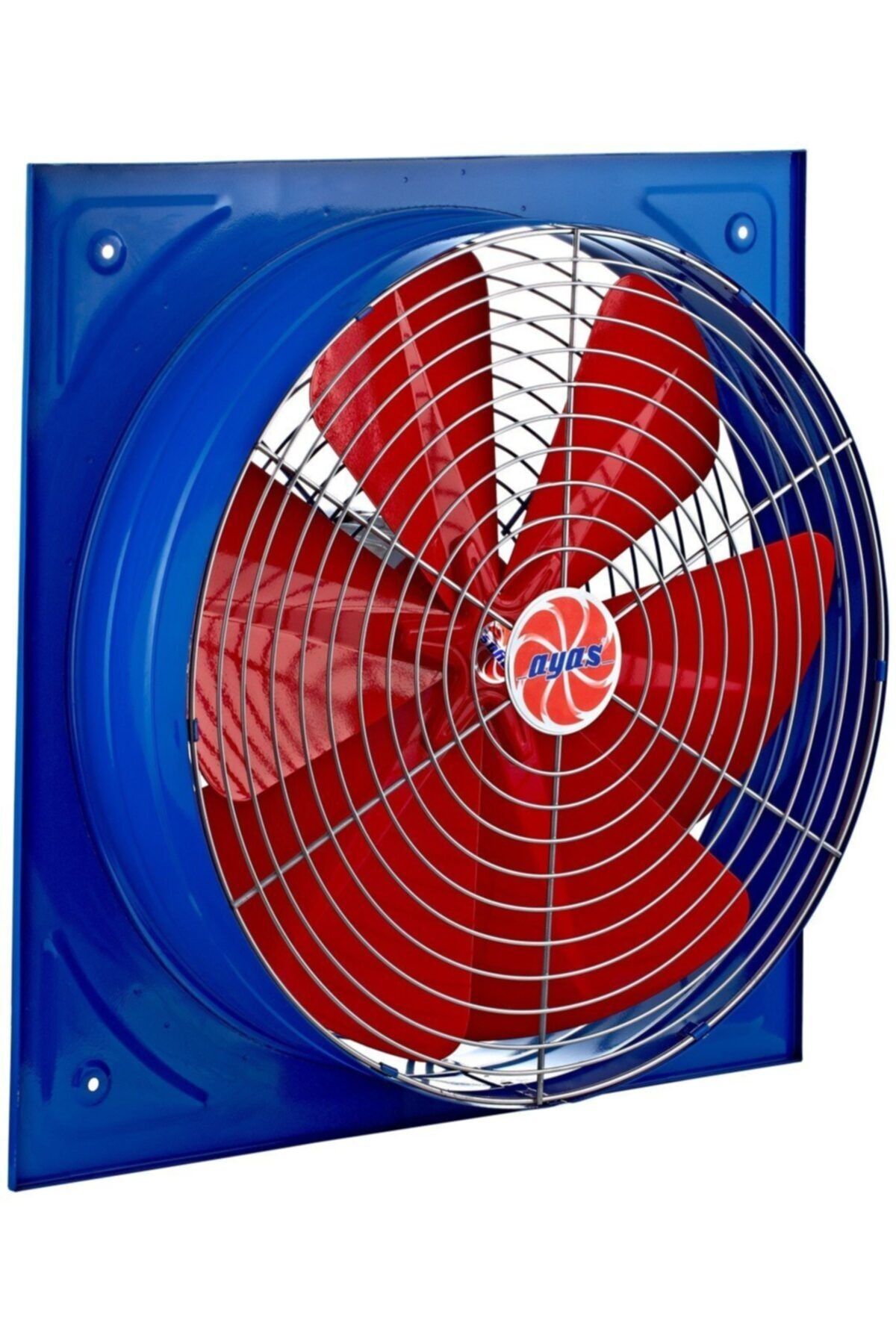 AYAS 30 Cm 2800 D/d Kare Sanayi Tipi Aspiratör 220 Volt Monofaze