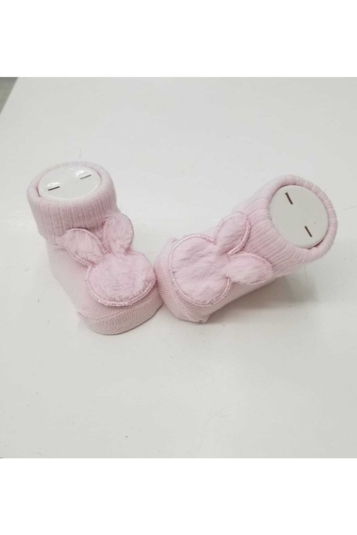 Bumbo Kız Bebek Pembe Tavşan Çorap
