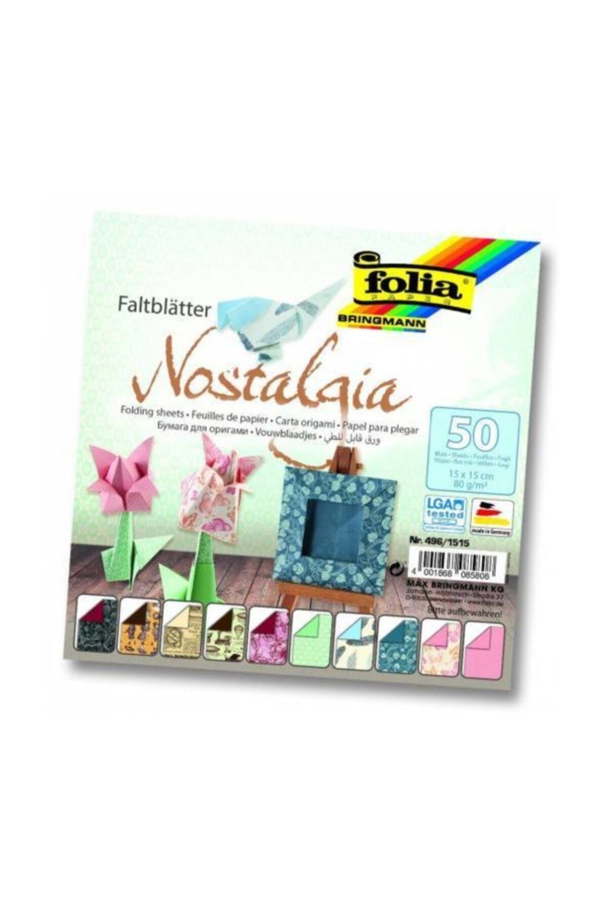 Folia Origami Kağıdı Nostalji 15x15 Cm 50 Li 50 Desen