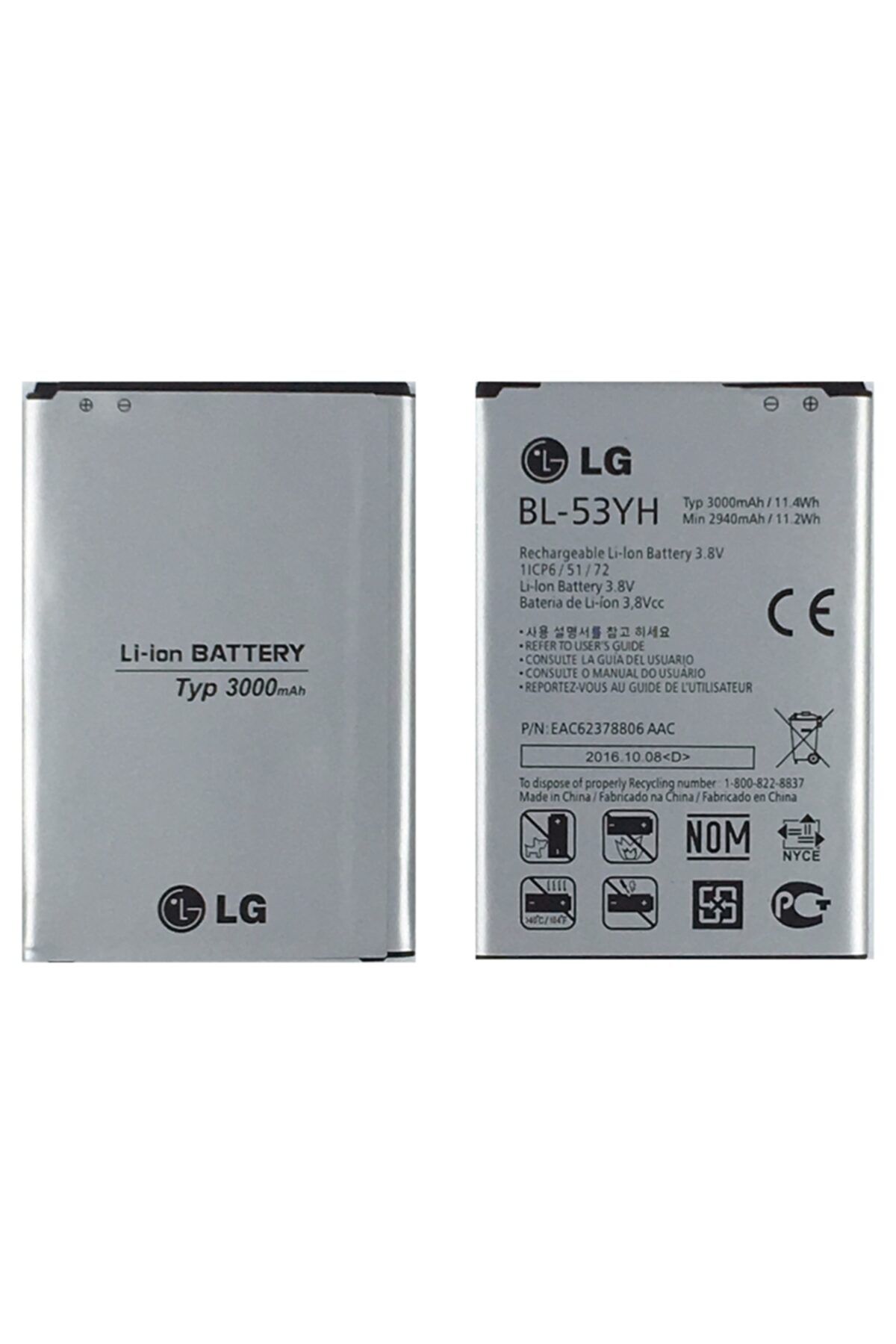 LG G3 Için Bl-53yh 3000 Mah Batarya