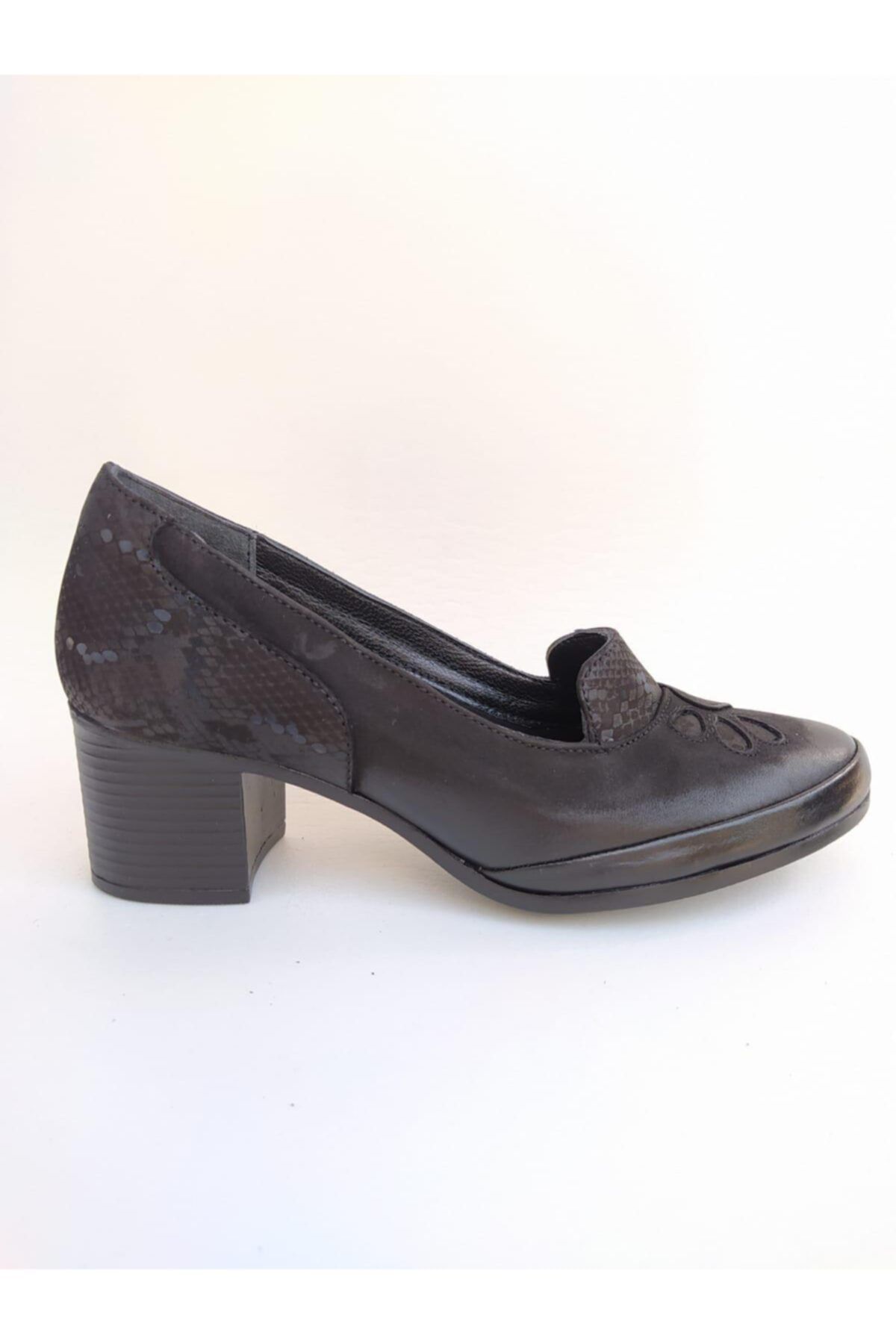 Venüs Kadın Kahverengi Hakiki Deri Topuklu Ayakkabı 1911922k