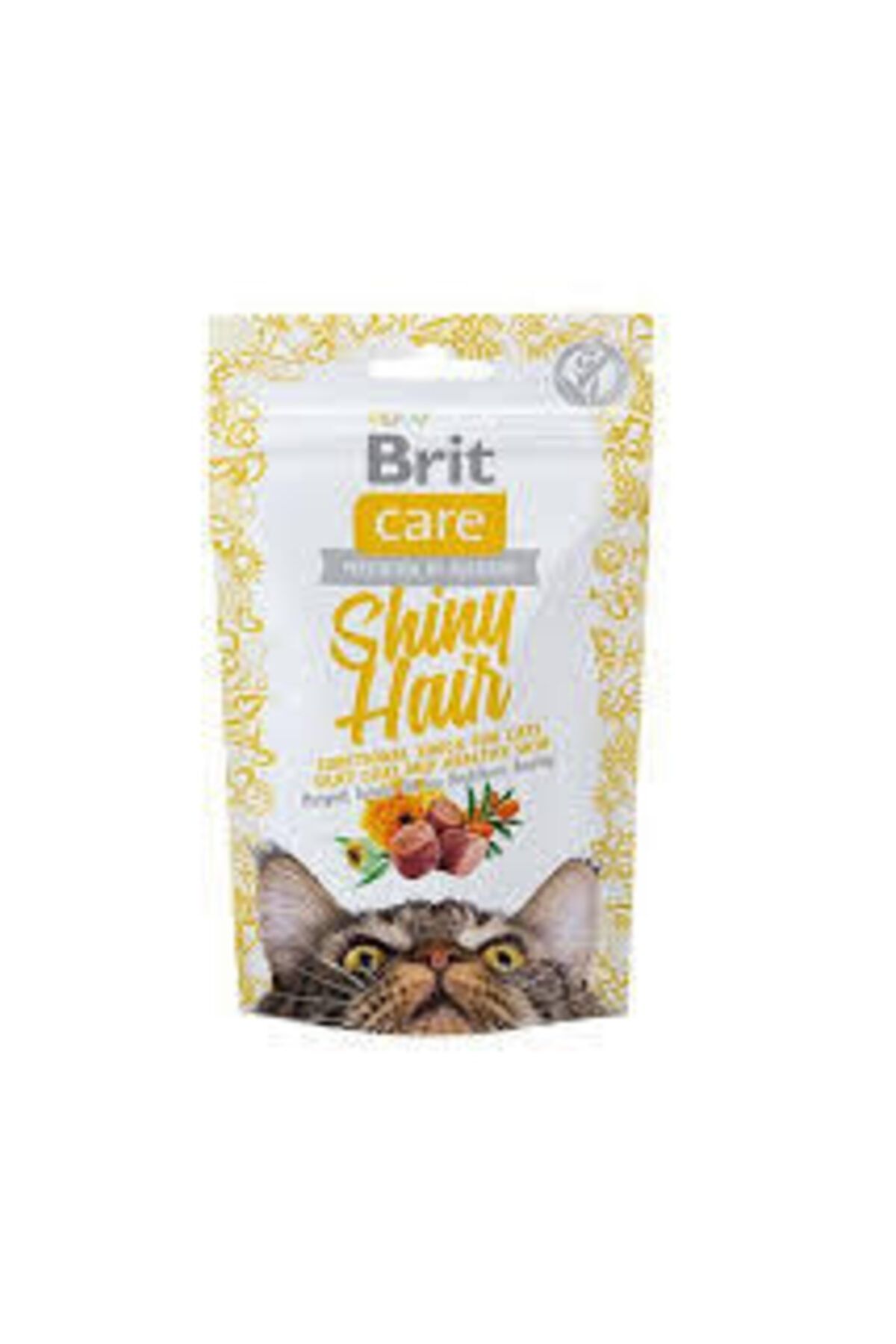 Brit Care Care Snack Shiny Hair 50 gr Kedi Ödül Maması * 4 Adet