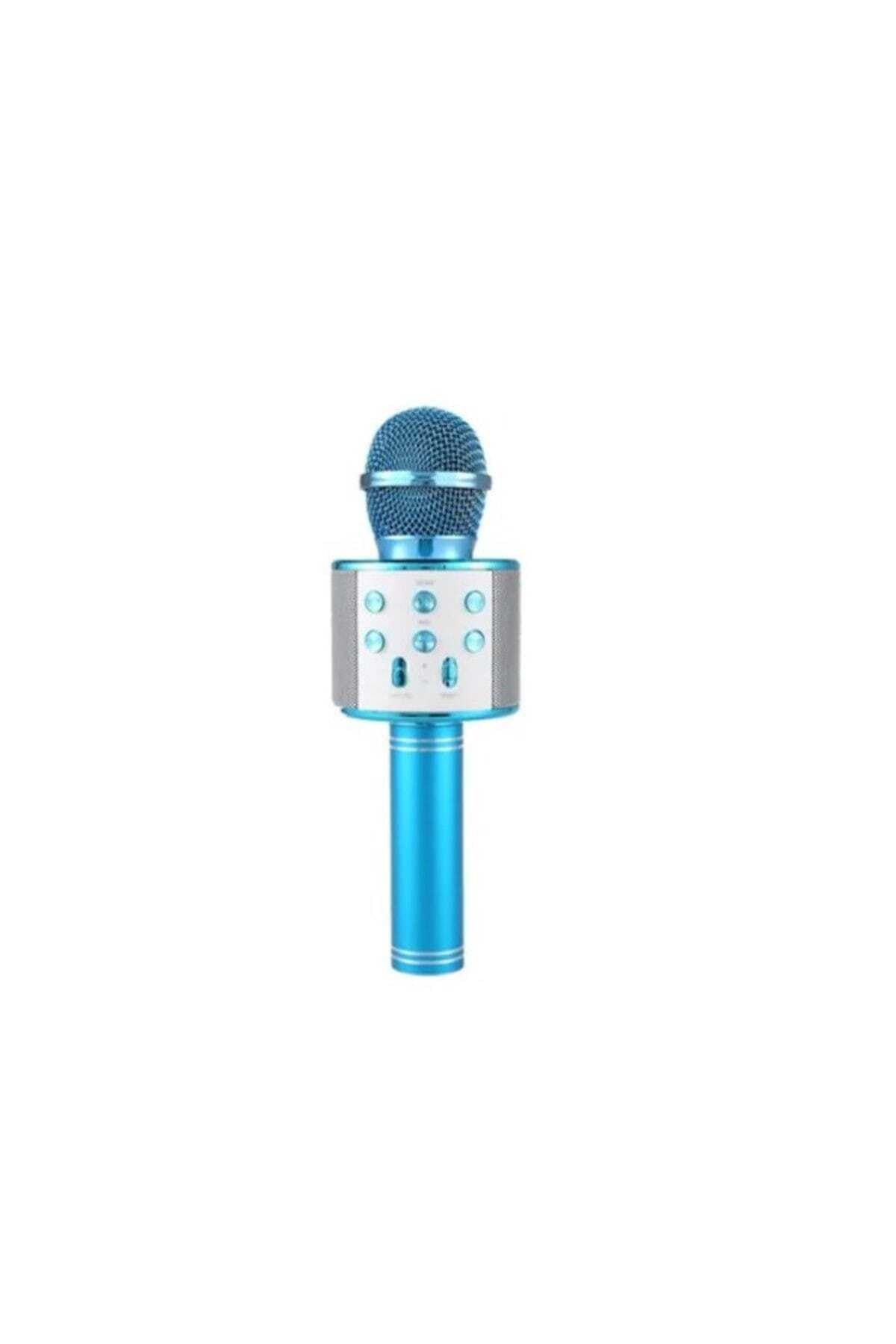Syronix Usb-Aux-SD Kart Girişli Wireless Bluetooth Karaoke Mikrofon - Mavi