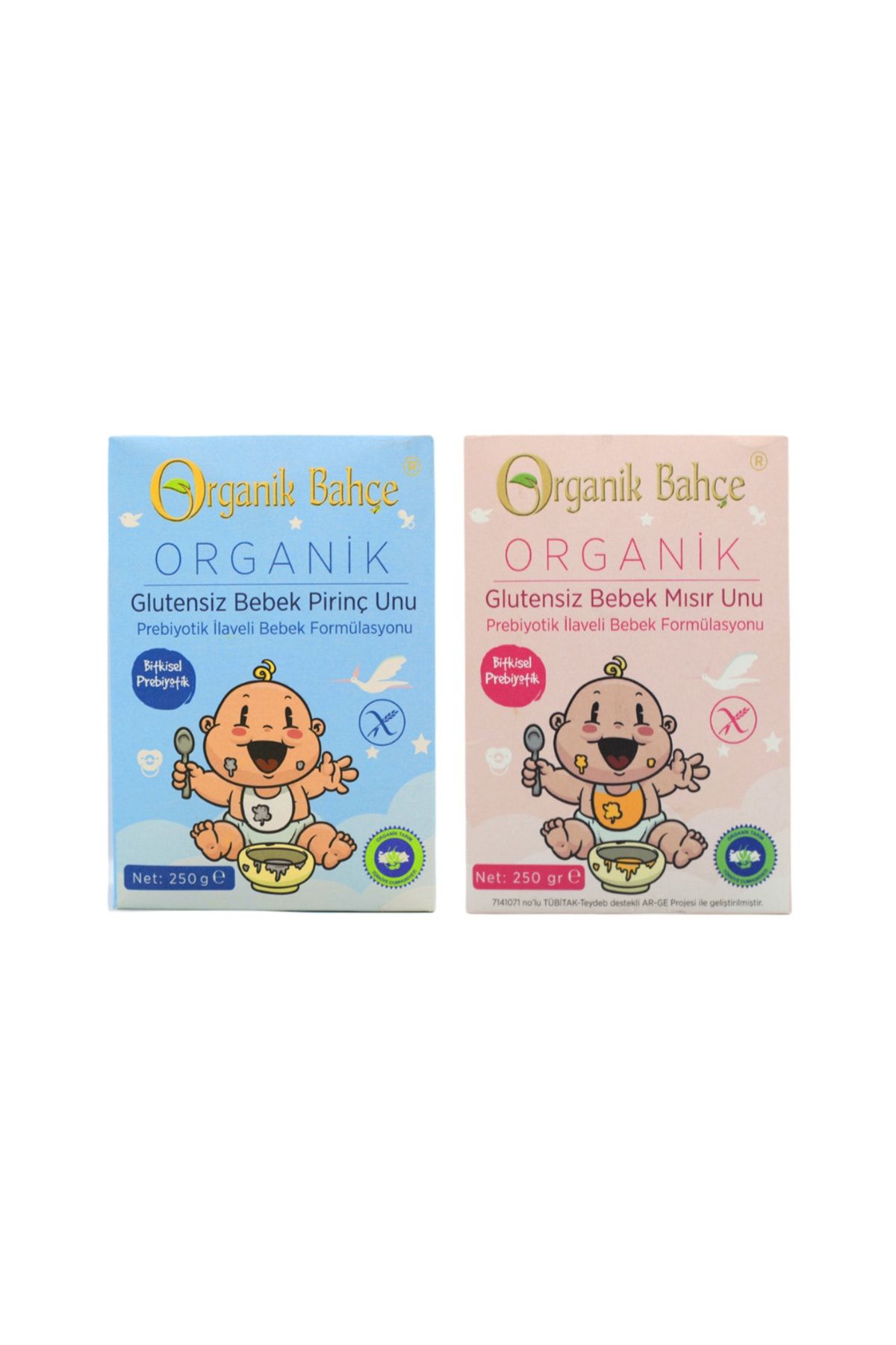 Organik Bahçe Organik Glutensiz Bebek Paketi (BEBEK MISIR UNU & BEBEK PİRİNÇ UNU)