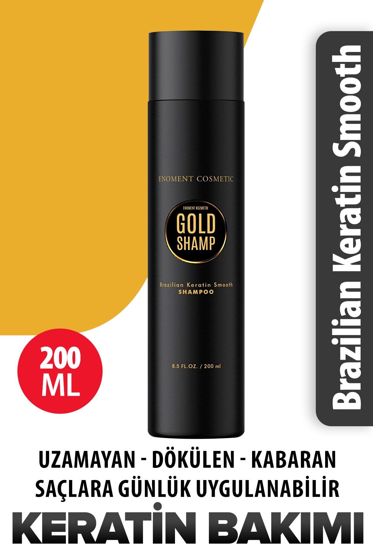 Enoment Kozmetik Goldshamp Keratin Özlü Şampuan 200 ml - Enoment Cosmetic