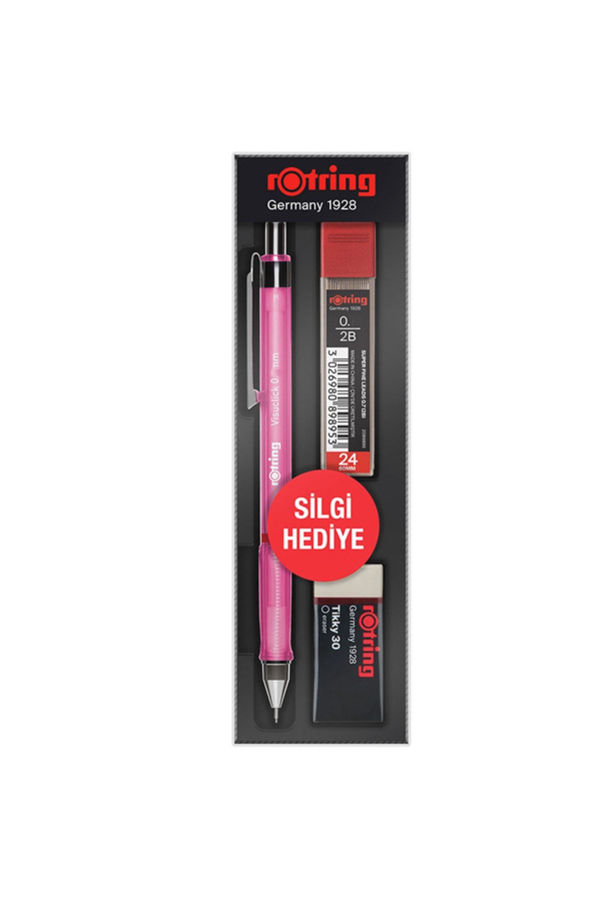 Rotring Okul Seti Visuclick Versatil/min Silgi 0.5 Mm Pembe