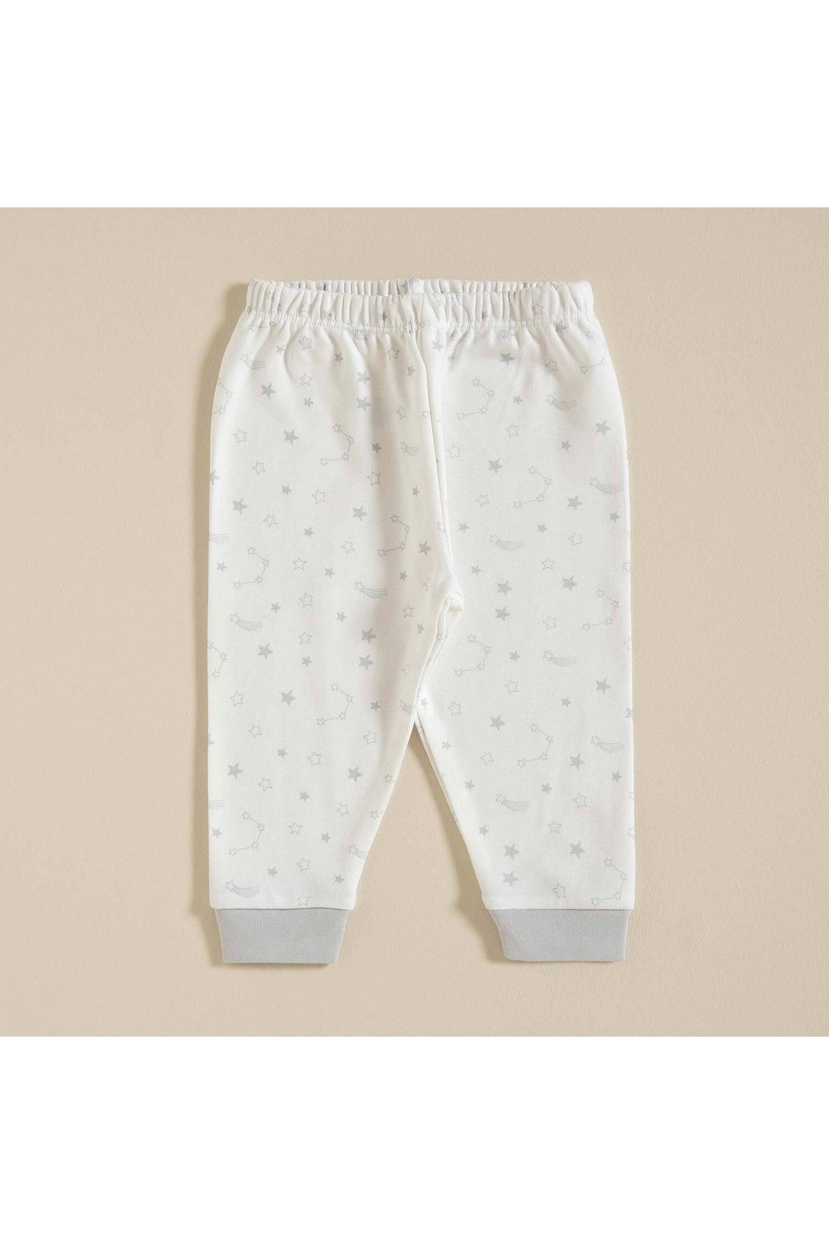 Chakra Elephant Pijama Altı Beyaz/gri
