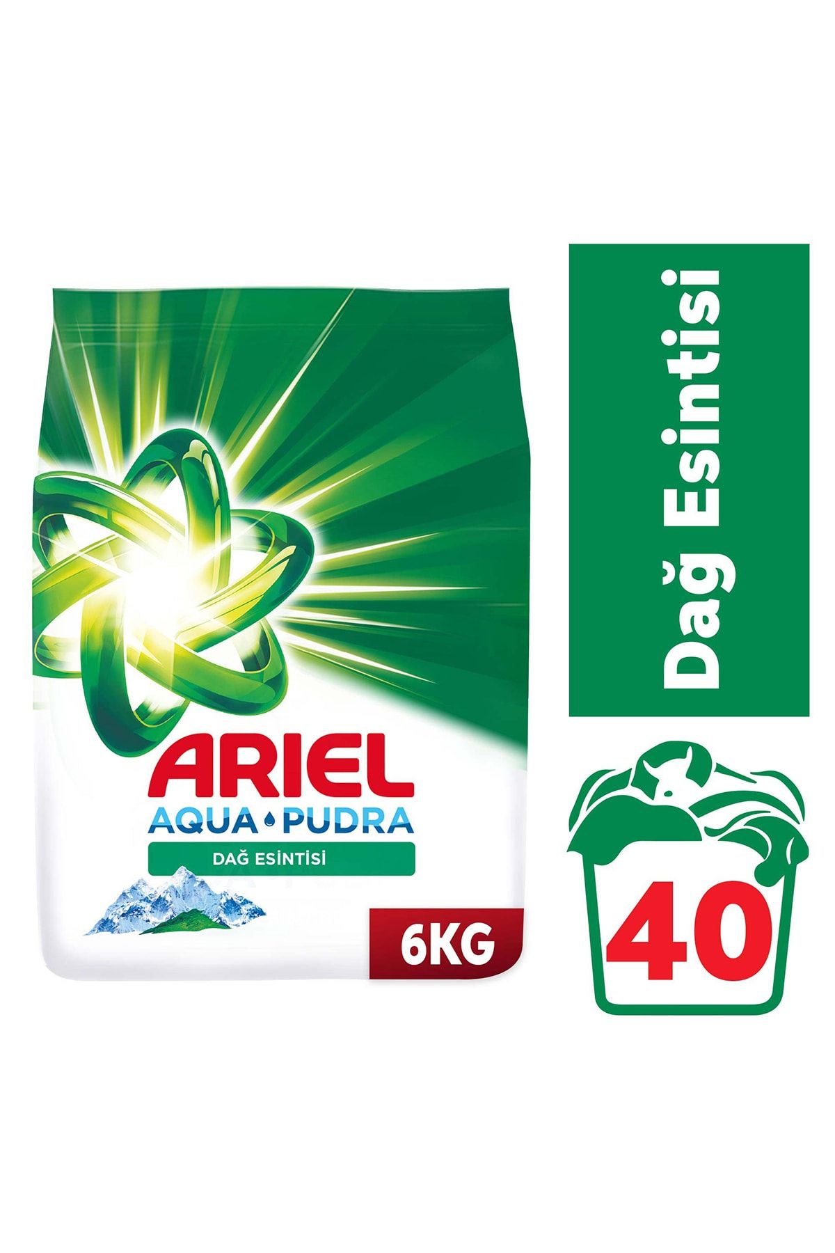 Ariel Dağ Esintisi 6 kg Aquapudra Toz Çamaşır Deterjanı
