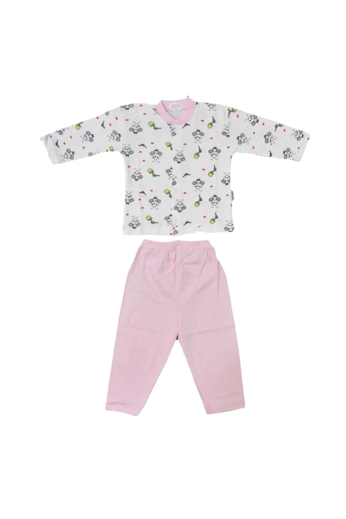 Sebi Bebe Bebek Pijama Takımı Desenli Arı Baskılı