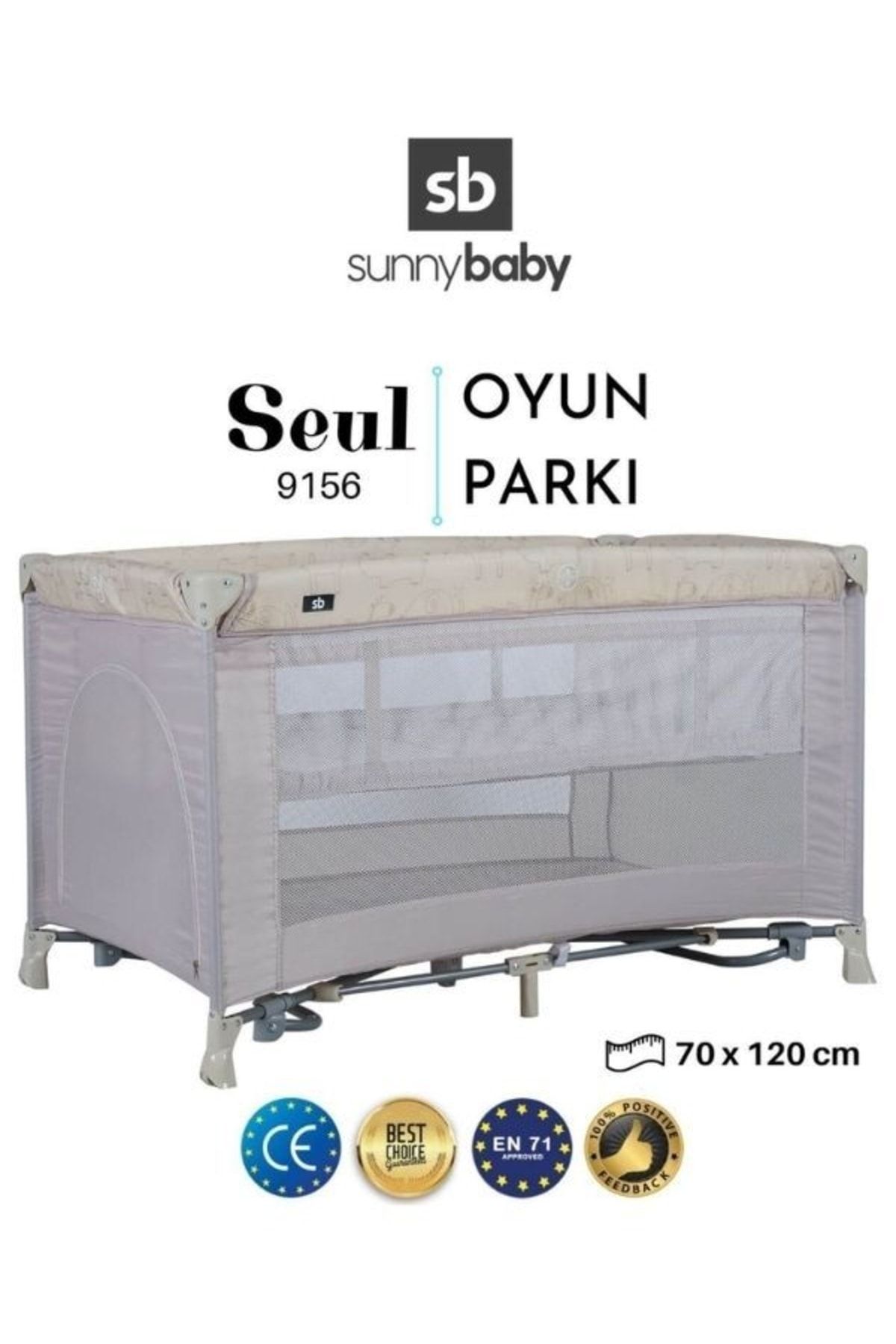 Sunny Baby 9156 Seul Oyun Parkı 70x120 Cm Bej