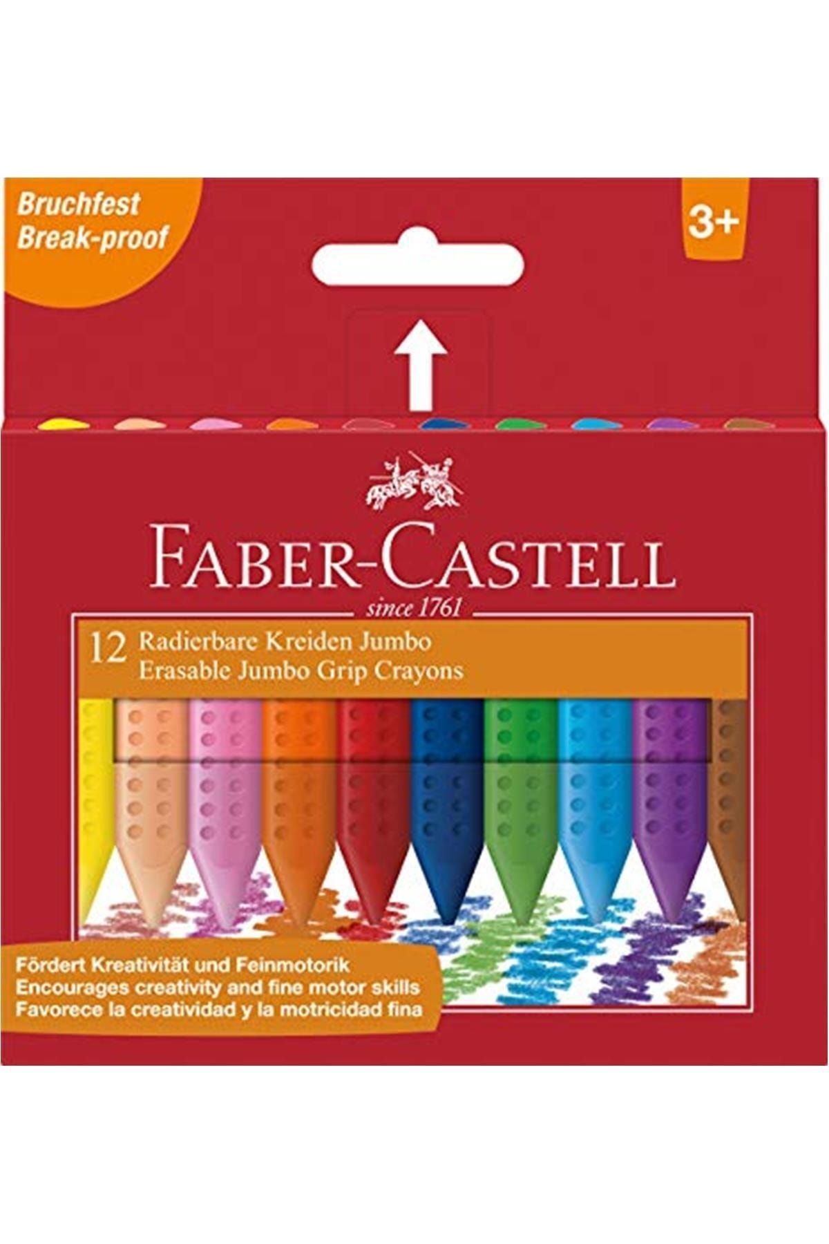 Faber Castell Faber-castell Grip Jumbo Mum Boya 12 Renk
