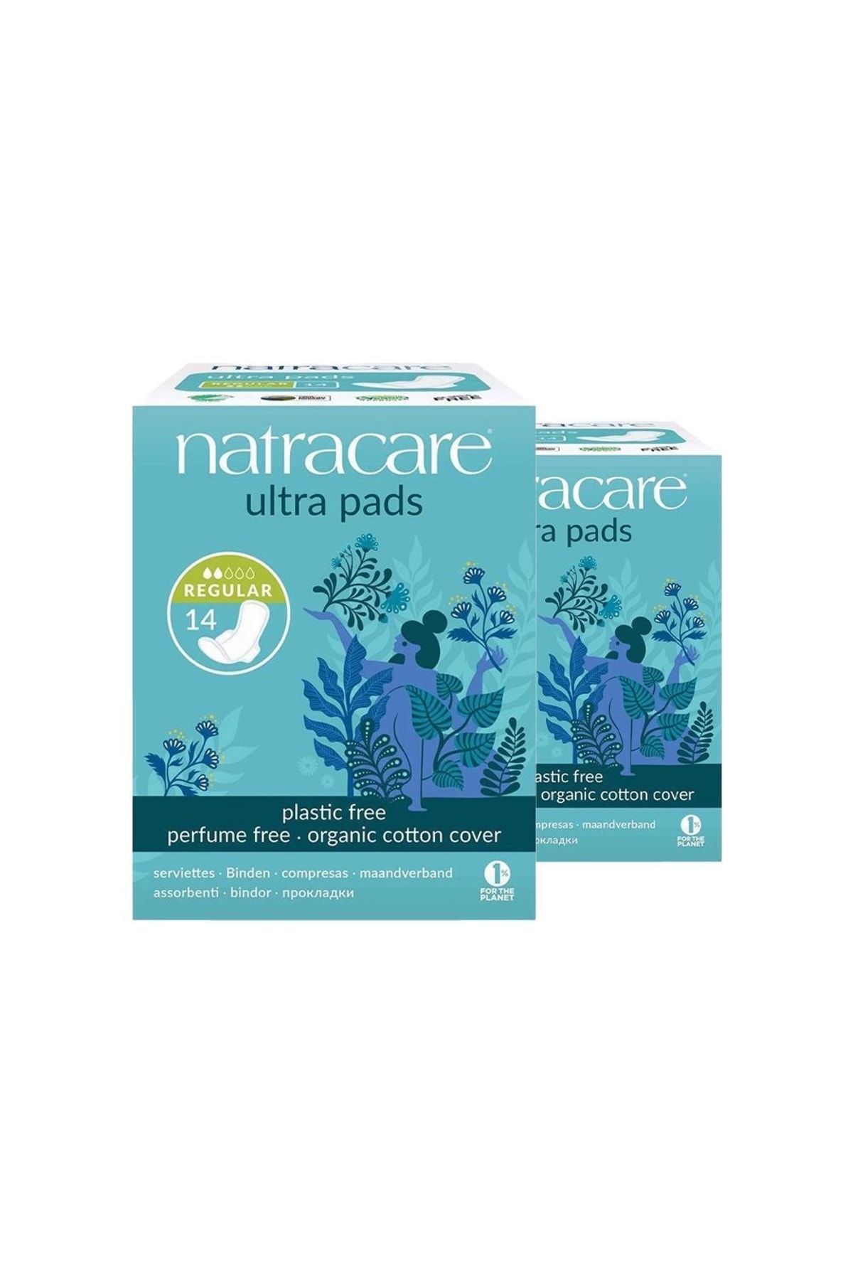 Natracare Organic Cotton Cover Ultra Pads 14 Adet X 2