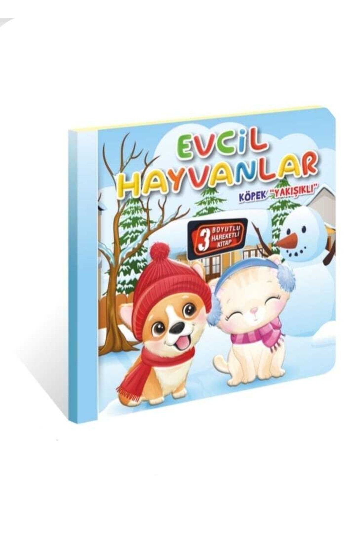 Kids Babies 3 Boyutlu Hareketli Kitap Evcil Hayvanlar Köpek Yakışıklı,pop-up Kitap