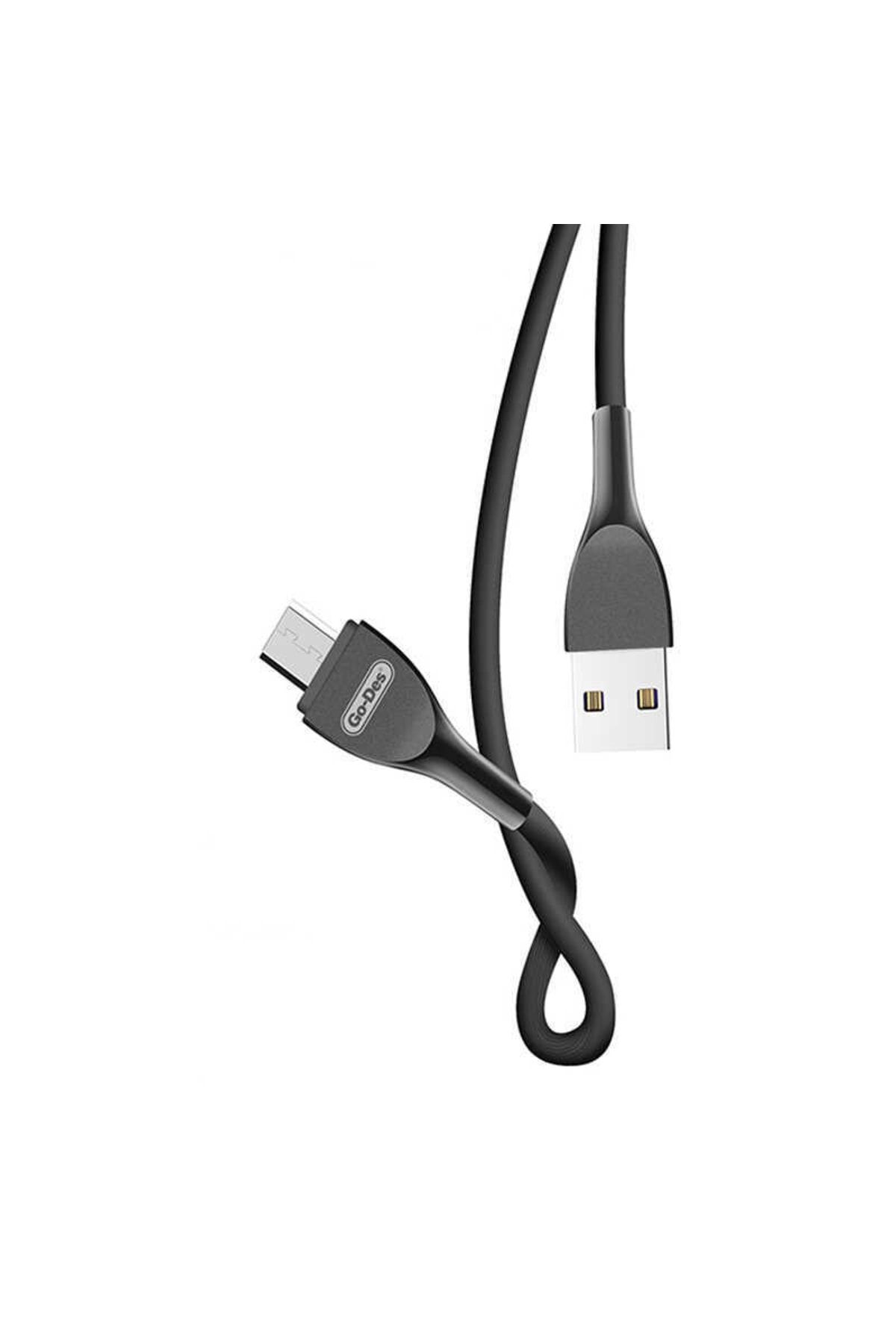 Go-Des Go Des Gd-uc510 Micro Usb Kablo 2.4a Hızlı Şarj Kablosu 100 Cm Data Kablo