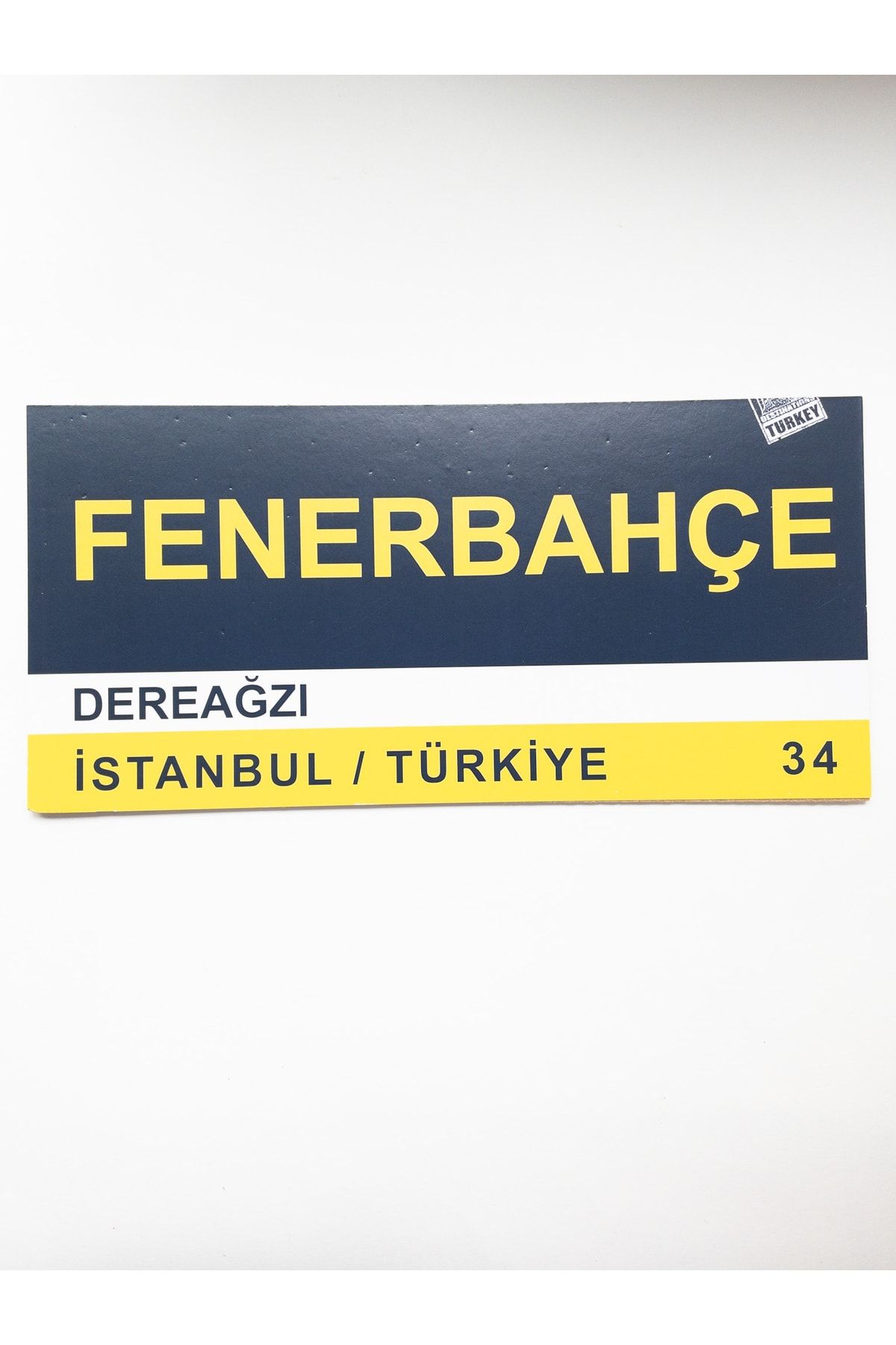 NiceandBonita Fenerbahçe, Dereağzı, Istanbul, Türkiye 34 Yapışkanlı Tabelası, 15x30
