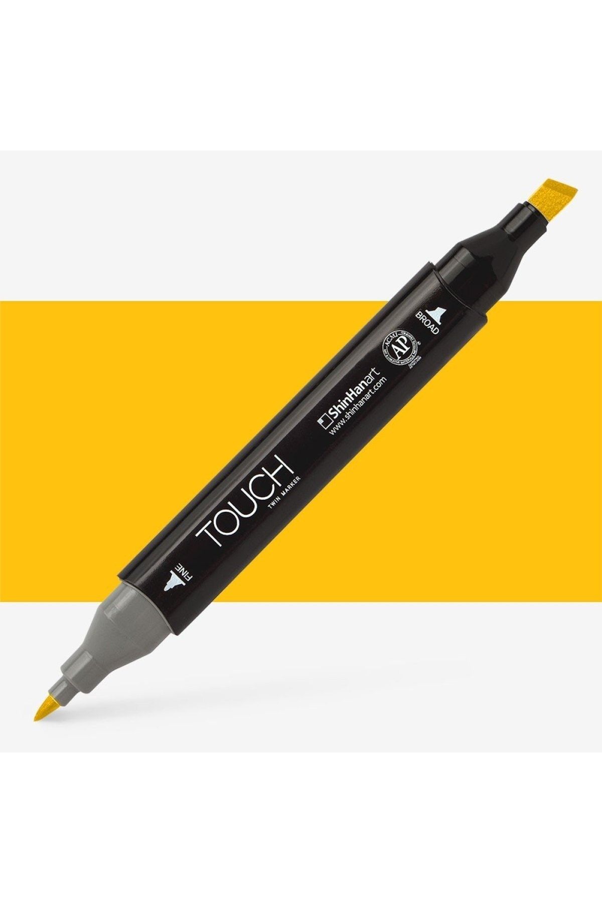 Shinhan Art Touch Twin Marker Pen : Çift Uçlu Marker Kalemi : Golden Yellow : Y222