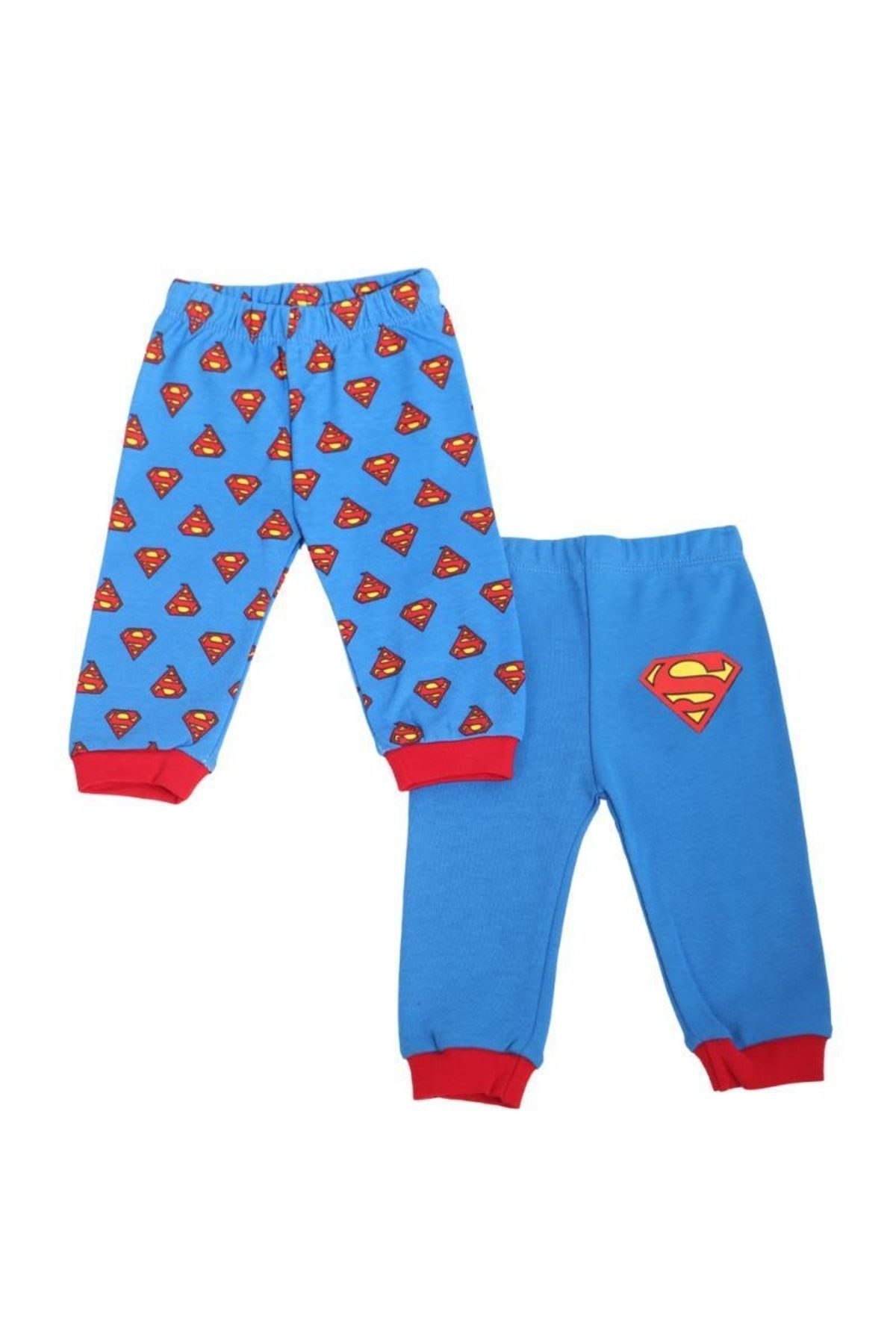 Superman Erkek Bebek Lisanslı 2'li Pijama Altı