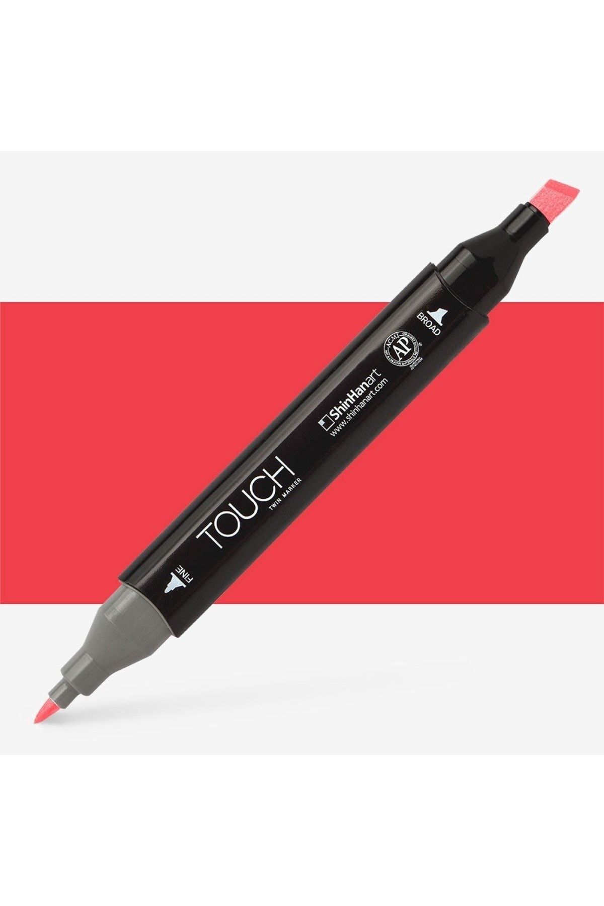 Shinhan Art Touch Twin Marker Pen : Çift Uçlu Marker Kalemi : Coral Red : R12