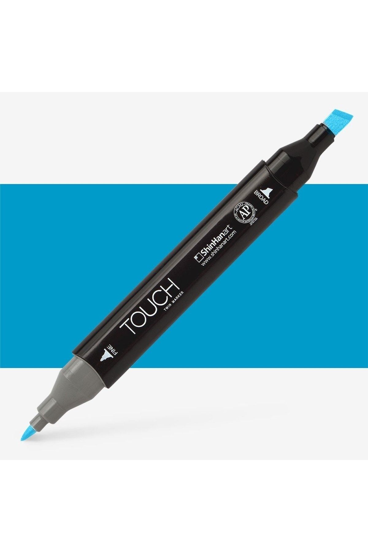 Shinhan Art Touch Twin Marker Pen : Çift Uçlu Marker Kalemi : Prımary Cyan : B261