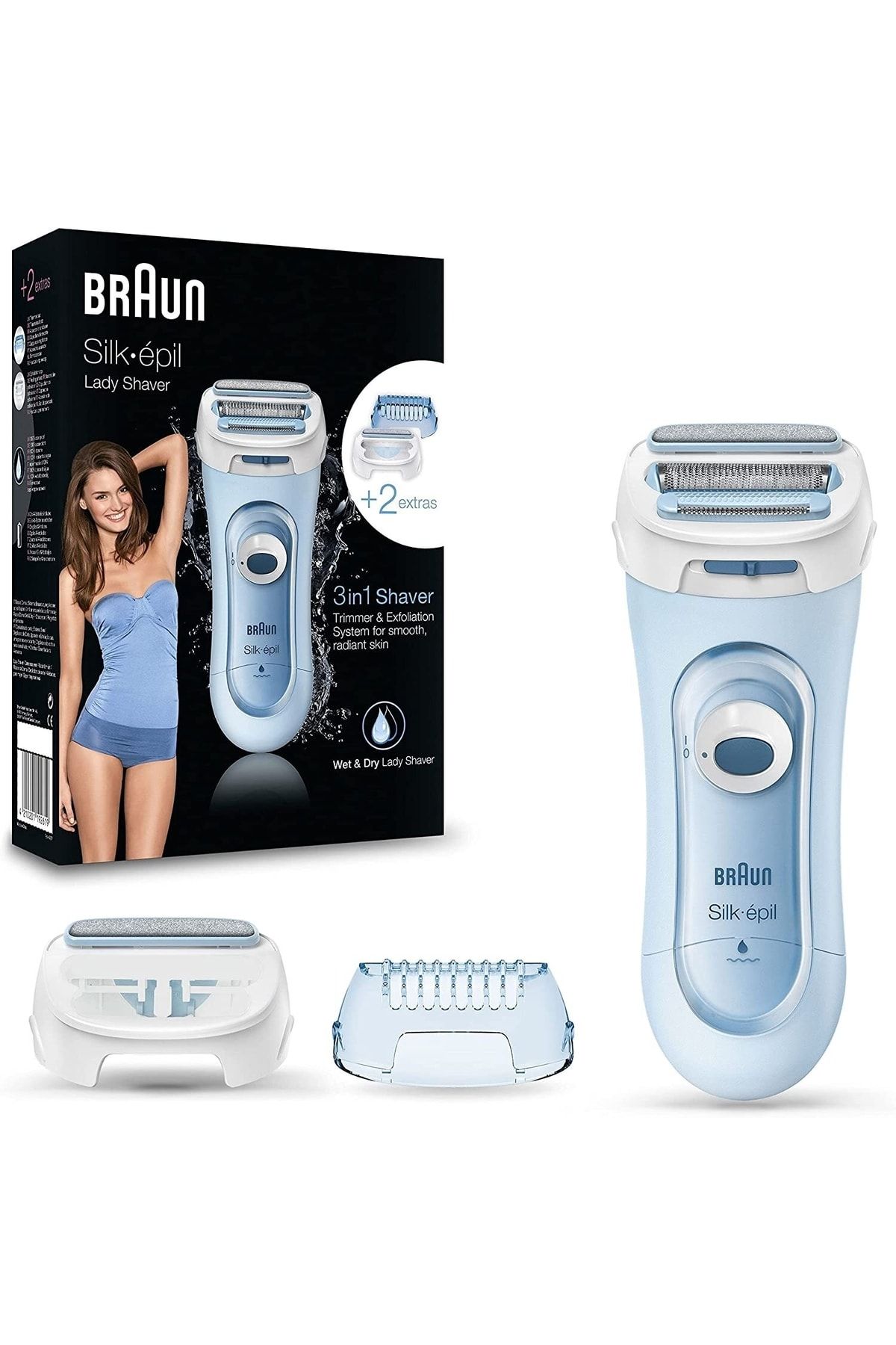 Braun Braun Silképil Ls5160 Kadın Elektrikli Tıraş Makinesi Kablosuz Islak Ve Kuru 2 Aksesuarlı