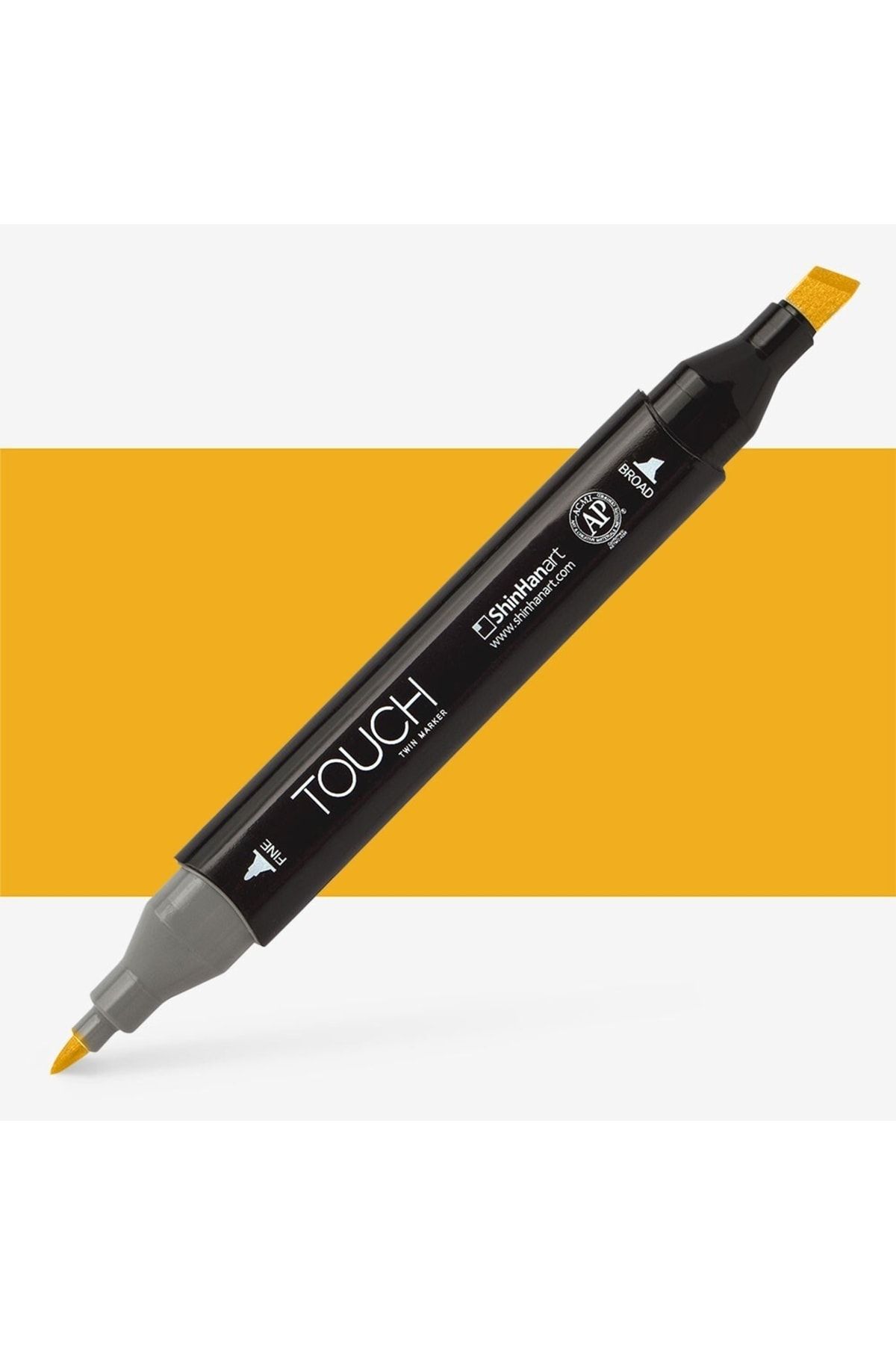 Shinhan Art Touch Twin Marker Pen : Çift Uçlu Marker Kalemi : Dark Yellow : Yr31