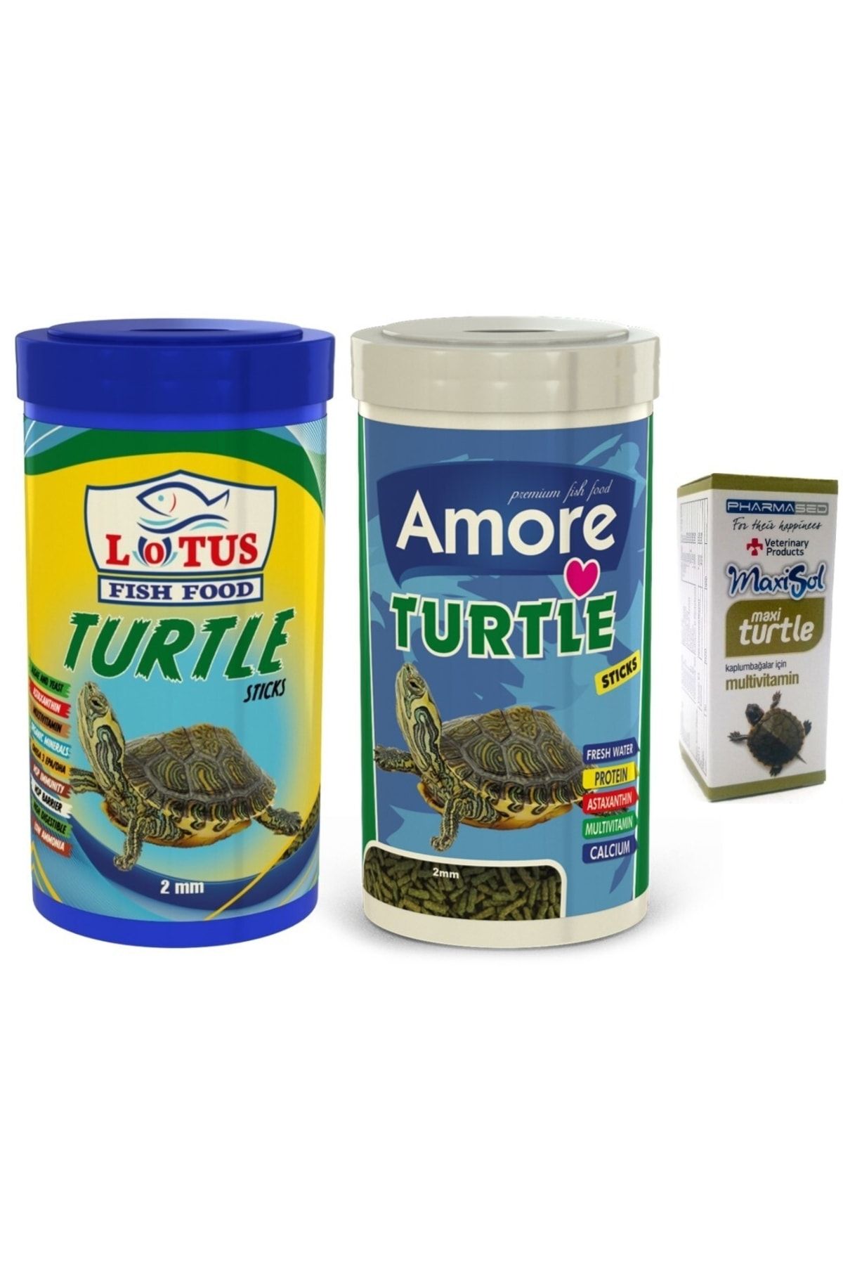Lotus Turtle Sticks 2000ml Kutu Sürüngen Ve Kaplumbağa Yemi Ve Multivitamin