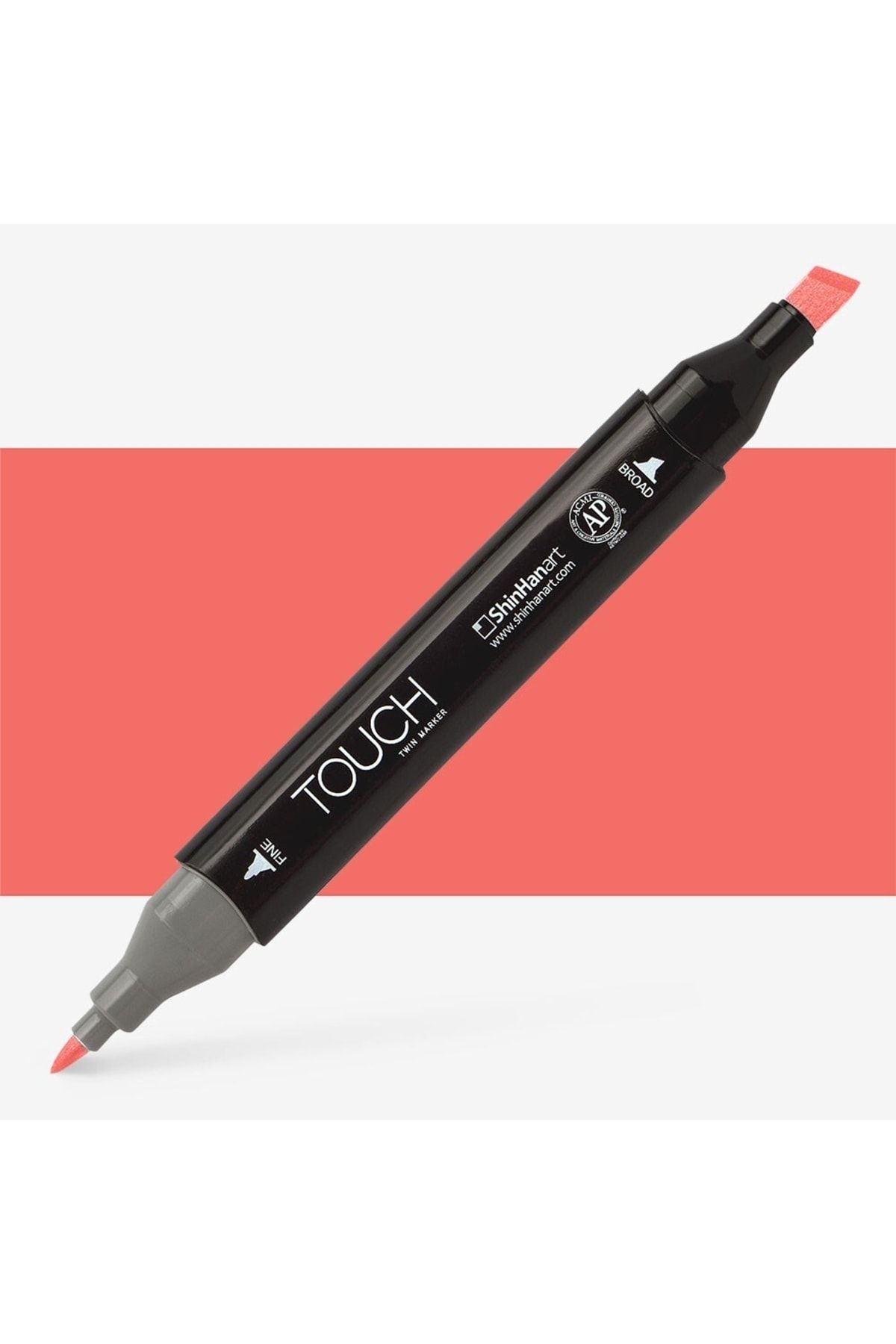 Shinhan Art Touch Twin Marker Pen : Çift Uçlu Marker Kalemi : Coral Pınk : R16