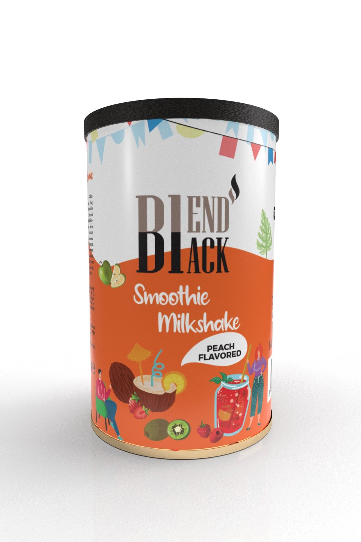 Blendblack Smoothie Milkshake Peach Flavored 500 gr Teneke Kutu